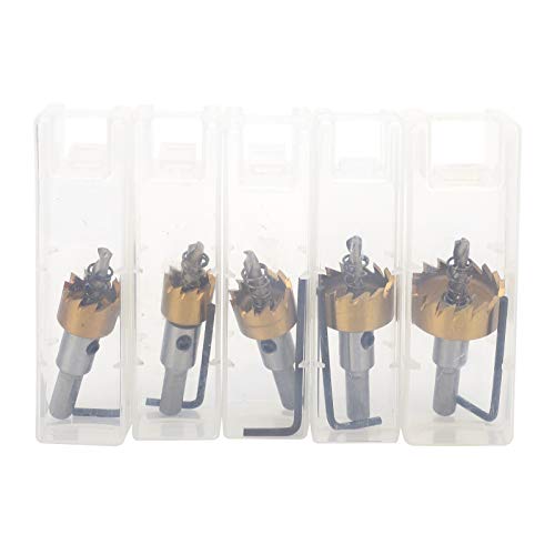 16-30mm Hole Saw Set - High Carbon Steel Drill Bits for Wood, Metal & Plastic - Perfect for Woodworking, DIY & Home Improvement Projects