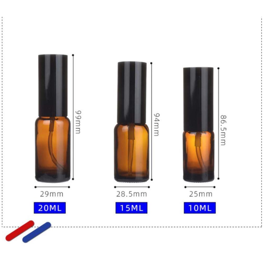 TOPBATHY 5-Pack Mini Spray Bottles - Portable Soap Dispenser, Essential Oil Mist Sprayer, Lotion Container & Makeup Spray Bottle - Refillable Empty Bottles for Travel, Home & Beauty Essentials