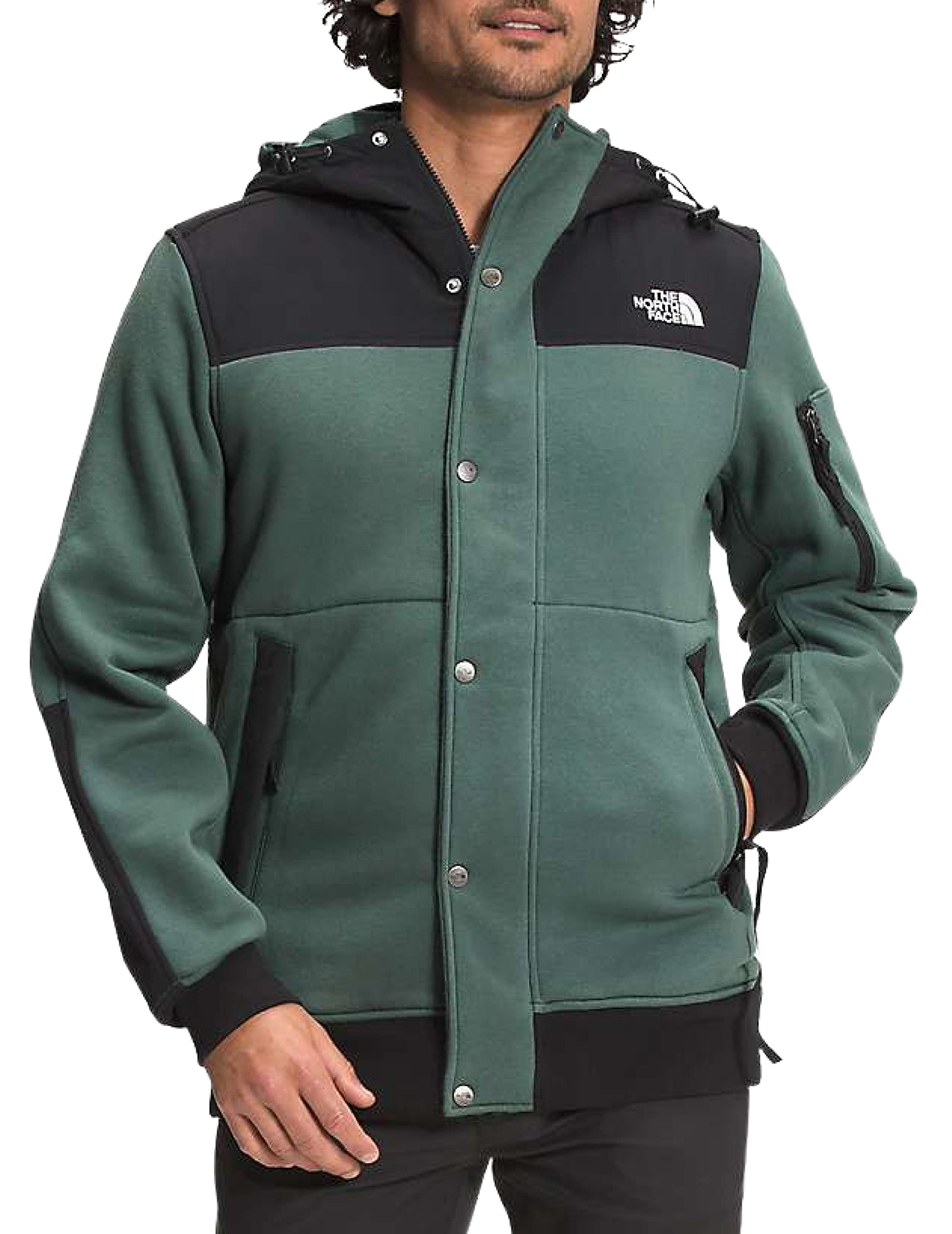 THE NORTH FACE Men's Highrail Fleece Lined Full Zip Hooded Jacket - Warm Winter Outdoor Jacket for Hiking, Camping & Casual Wear