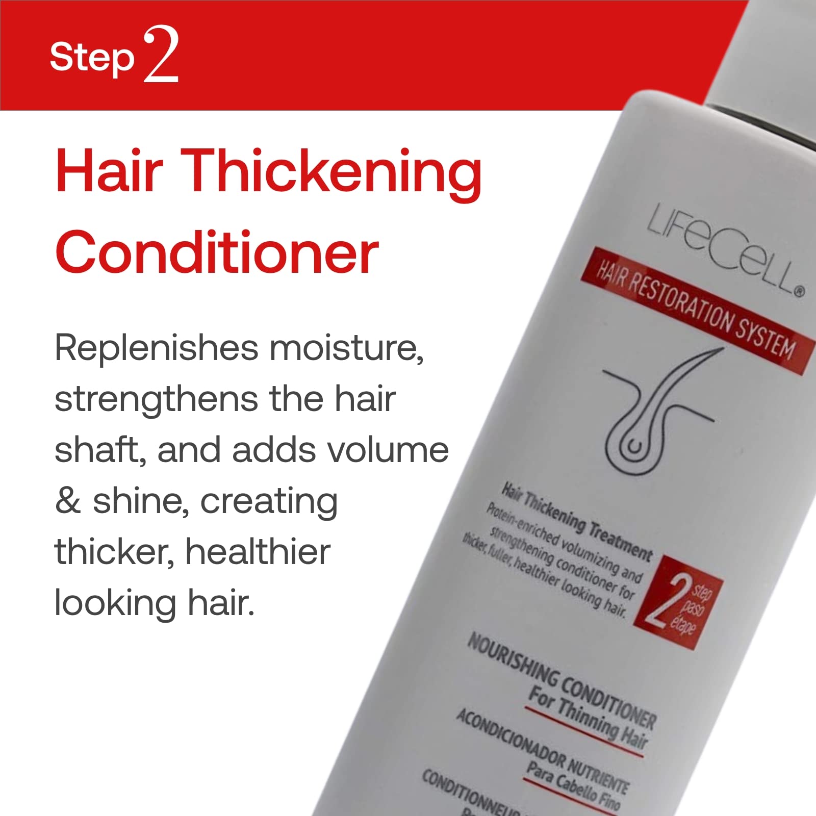 LifeCell Hair Restoration System for Men - 5% Minoxidil Treatment for Hair Growth & Thinning Hair - Effective Hair Regrowth Solution for Home Use