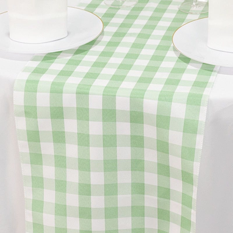 Checkered Gingham Polyester Table Runner - Classic Red and White Pattern - Perfect for Farmhouse, Rustic, and Country Style Dining Tables - Kitchen, Party, and Holiday Decor