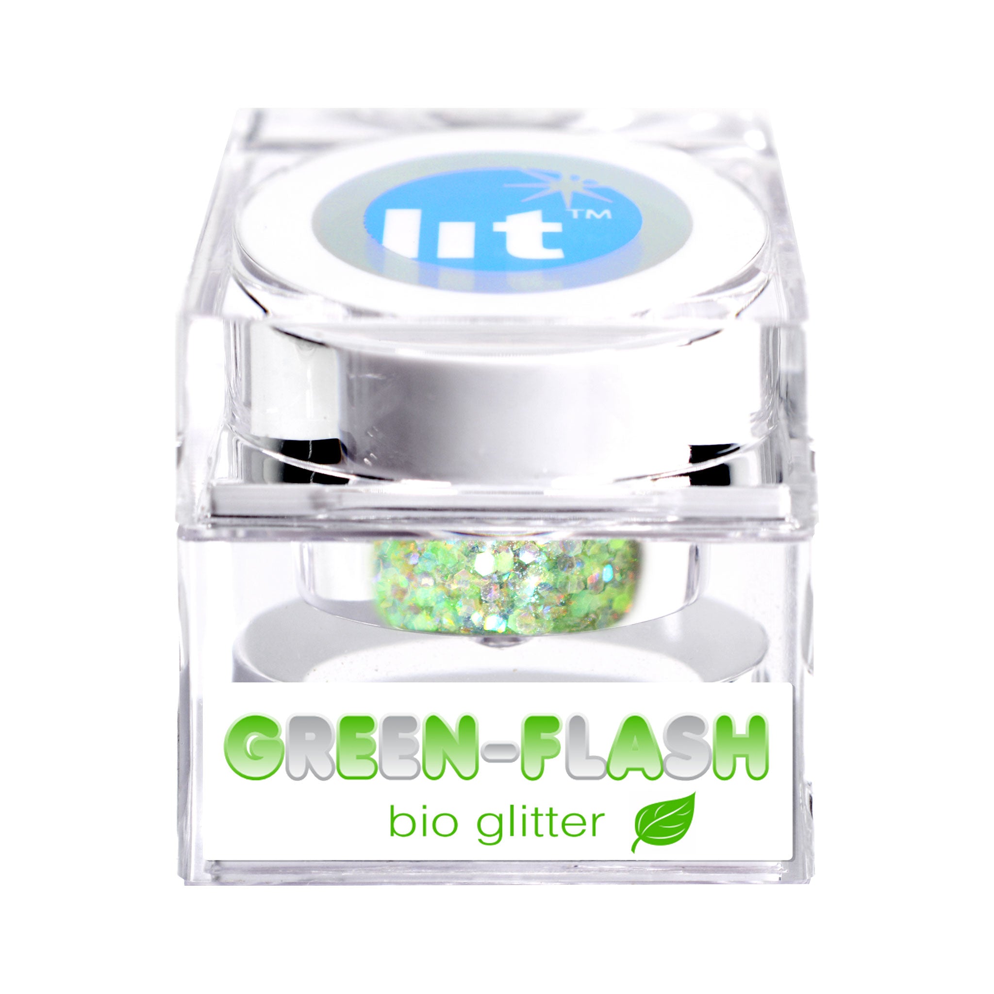 Eco-Friendly Biodegradable Glitter for Face & Body - Green Flash Bio Glitter | Safe for Skin, Vegan & Cruelty-Free | Perfect for Festivals, Cosplay & DIY Crafts