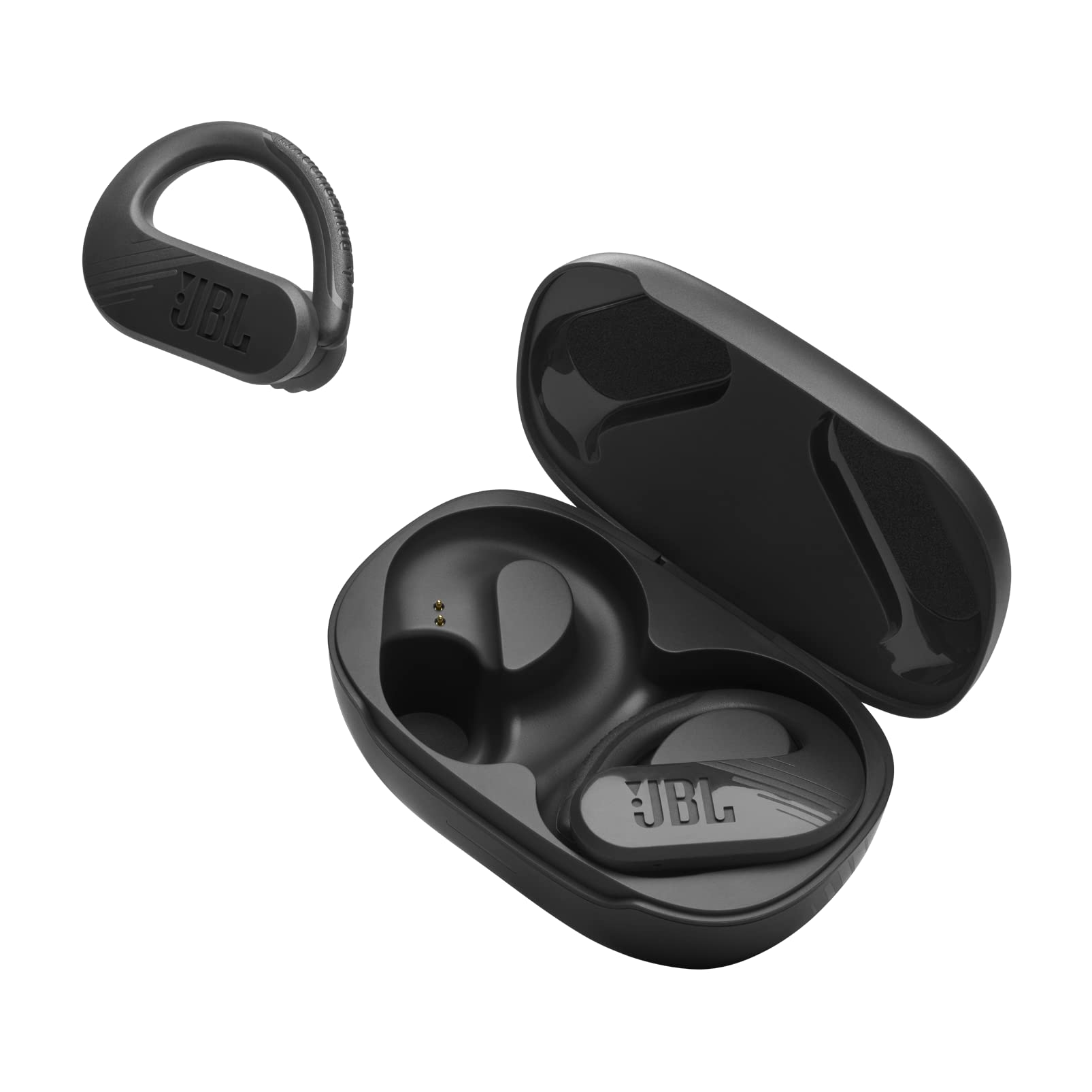 JBL Endurance Peak 3 True Wireless Earbuds - IP68 Dustproof & Waterproof, Secure Fit for Running & Workouts, Black (Renewed) - Perfect for Gym, Jogging & Outdoor Activities