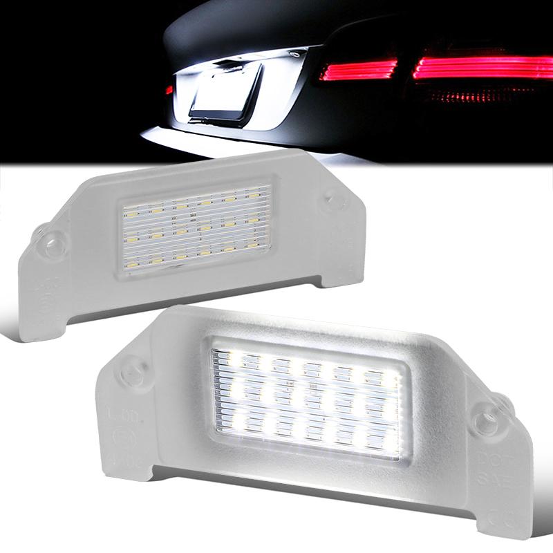 08-14 Dodge Challenger & Avenger White LED License Plate Lights - Bright Replacement Bulbs for Night Driving & Car Customization