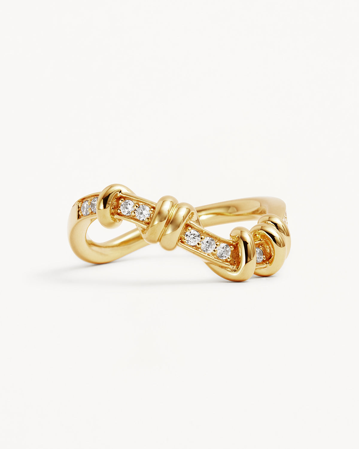 18K Gold Vermeil Embrace Stillness Ring - Dainty Minimalist Stackable Ring for Women, Perfect for Everyday Wear, Gift Giving & Special Occasions