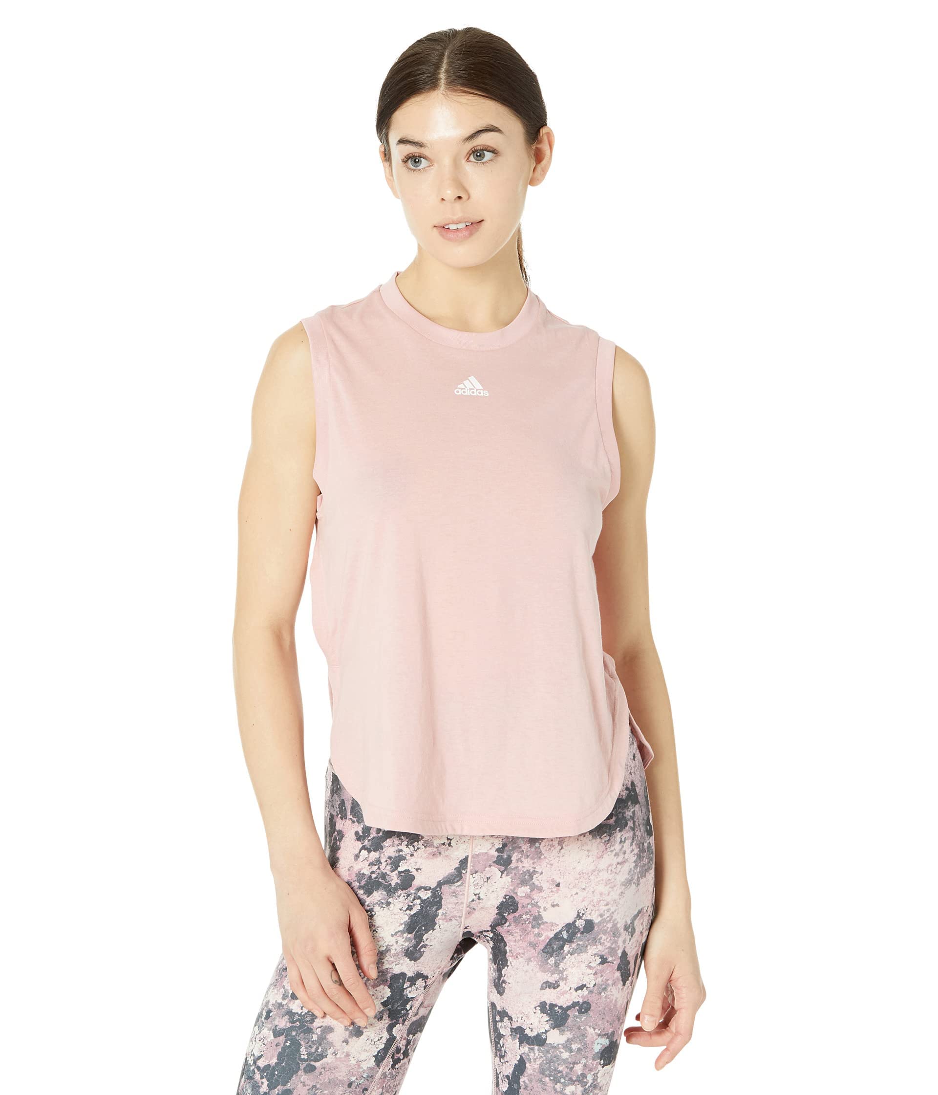 Adidas Women's Cotton-Touch Sport Tank Top - Breathable Workout Shirt for Running, Yoga & Gym - Lightweight Athletic Activewear for Women