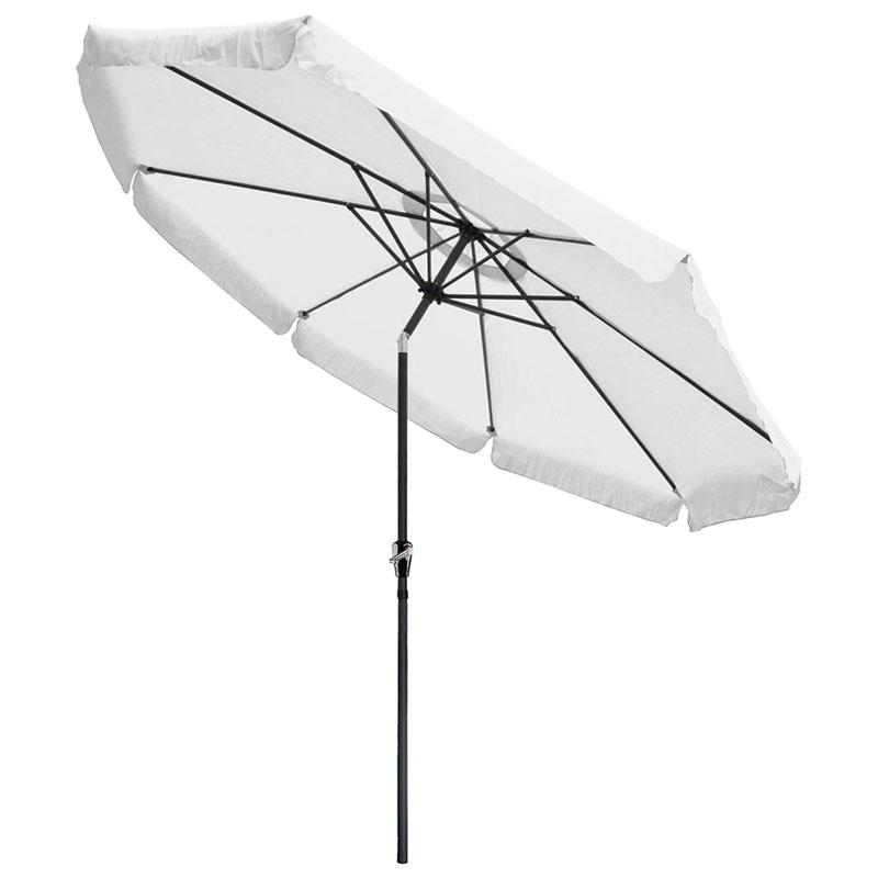 10FT 8-Rib Outdoor Patio Umbrella with Tilt & Crank Mechanism - Perfect for Poolside, Backyard, and Beach Relaxation