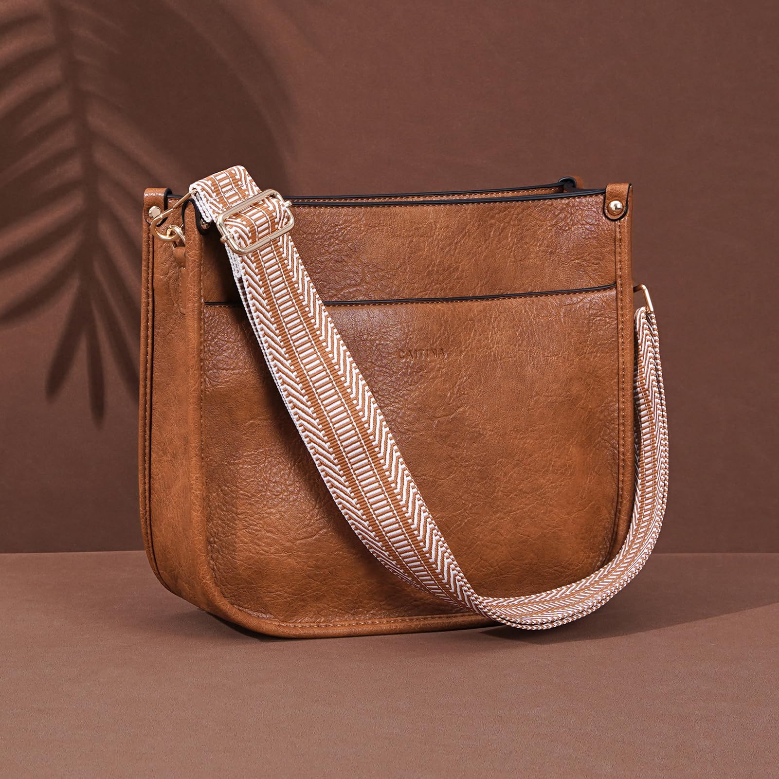 Vegan Leather Crossbody Bag for Women - Adjustable Strap Hobo Shoulder Purse, Stylish & Trendy Handbag for Daily Use, Work, Travel & Shopping