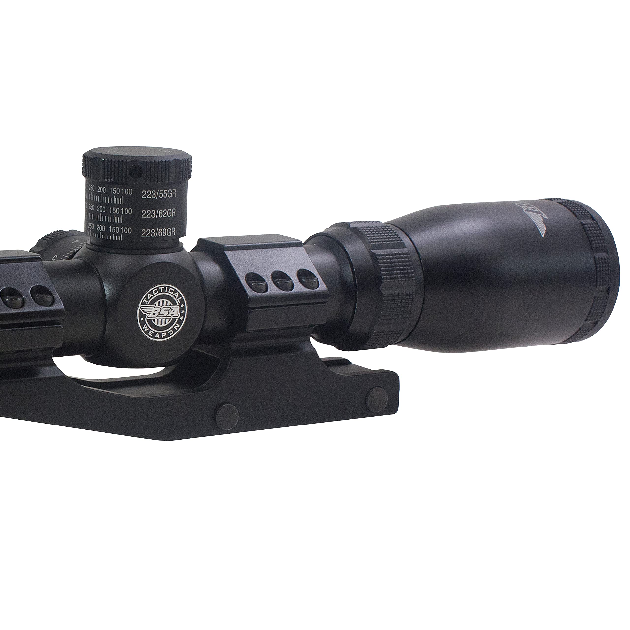 BSA Optics TW-312X40W1PMTB Tactical Rifle Scope - 3-12x40 Magnification with One Piece Weaver Mount - Perfect for Hunting, Shooting Range & Outdoor Adventures