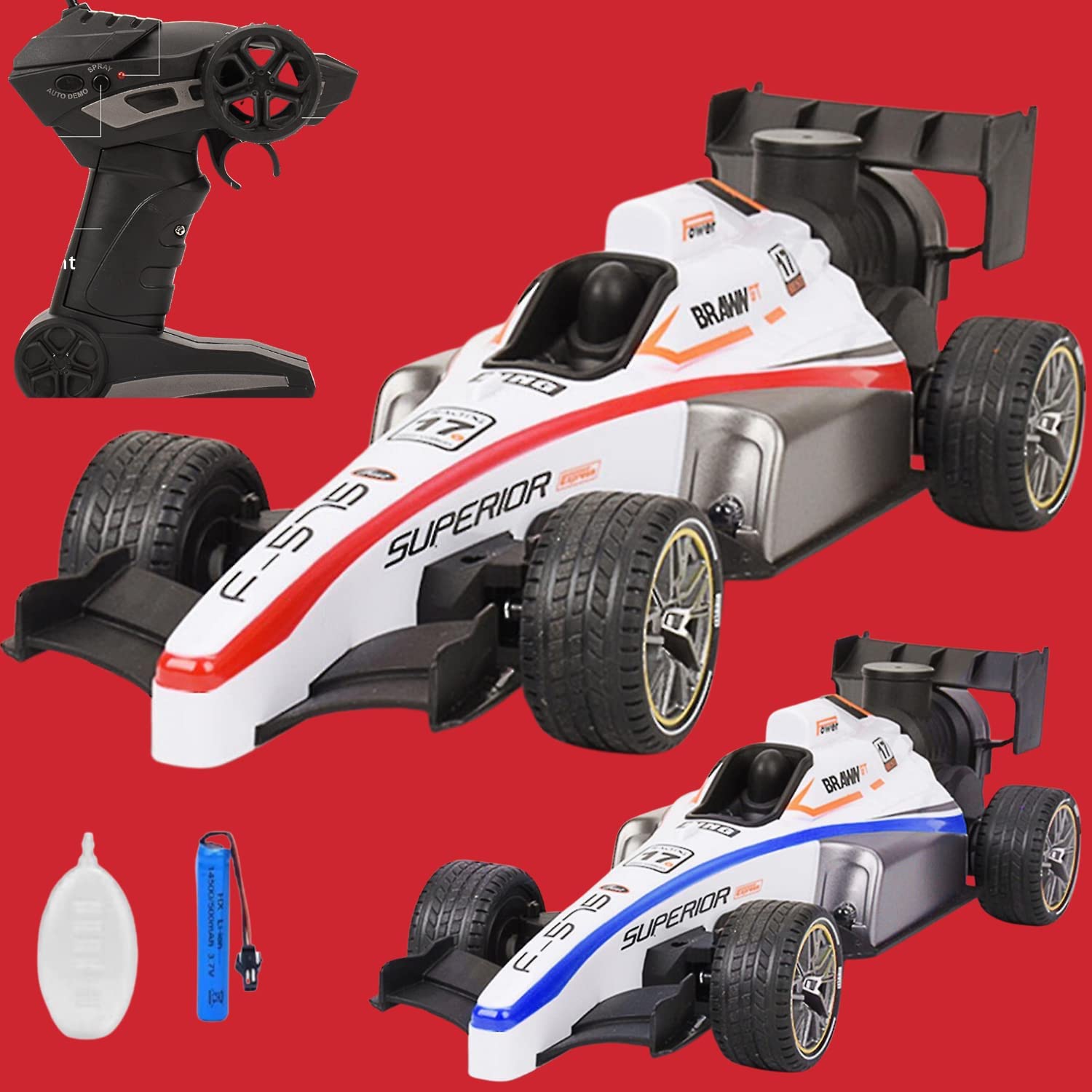 DROPANY High-Speed Remote Control Stunt Car - 4WD Off-Road RC Race Car with LED Lights for Kids | Indoor & Outdoor Play, Birthday Gifts, Racing Competitions