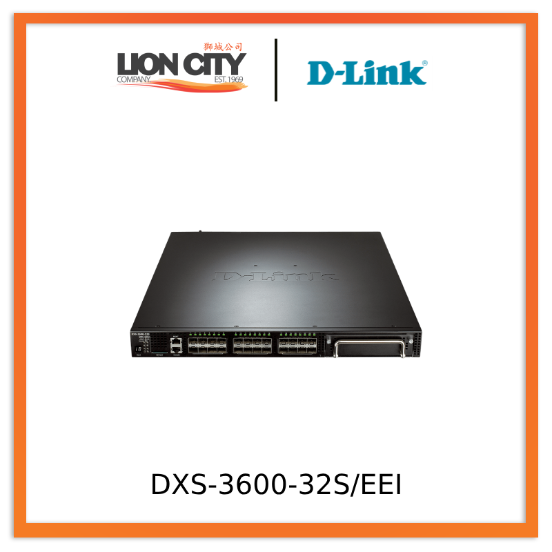 D-Link DXS-3600-32S/EEI 24-Port Layer 3 Stackable 10G Fiber Managed Switch - High-Speed Network Solution for Data Centers & Enterprise Networks (Pre-Order Only)