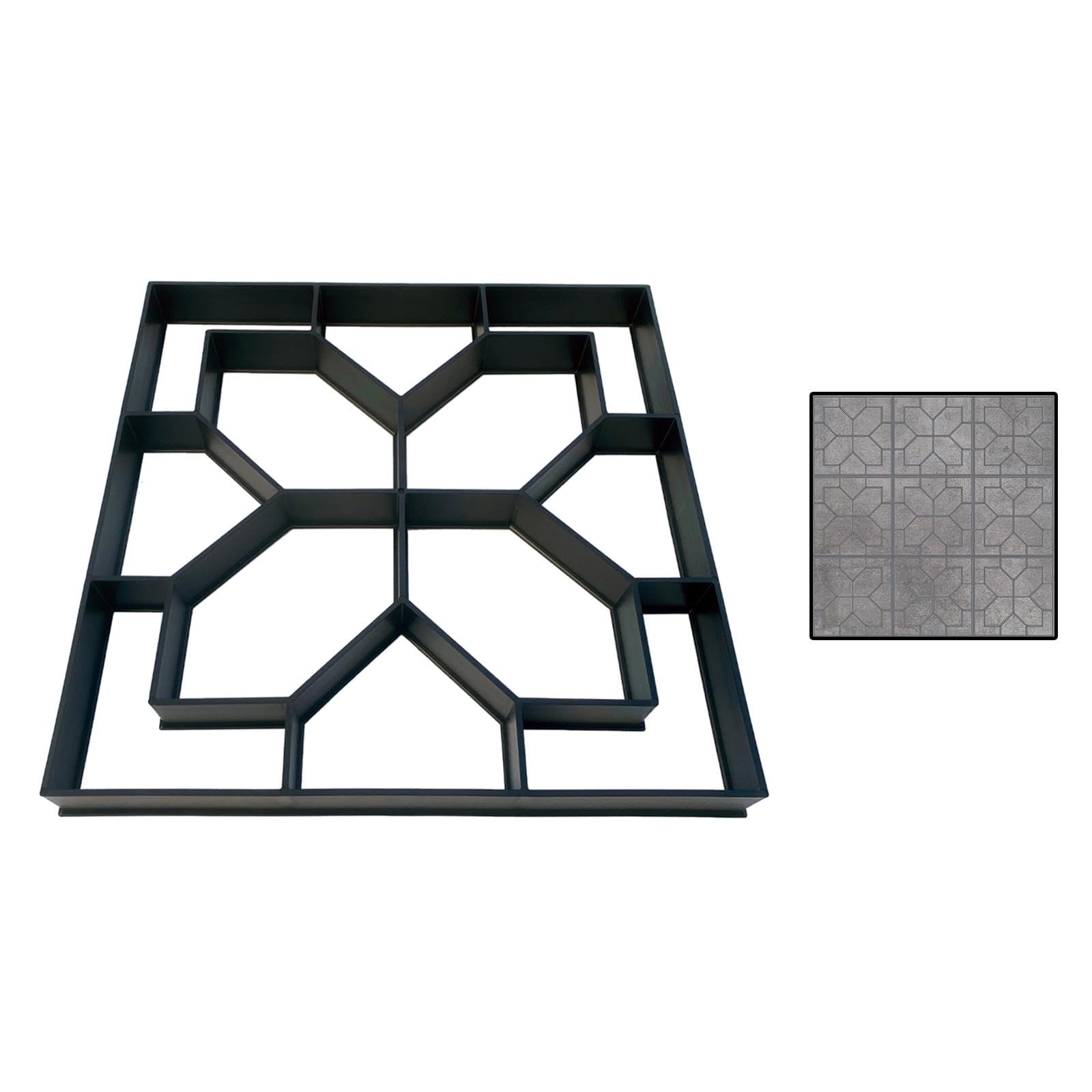 MYCENSE Walk Path Maker Stepping Stone Paver - Concrete Molding Kit for Garden Pathways, Patios & Landscaping (Style B) | DIY Garden Walkway & Outdoor Decor Project