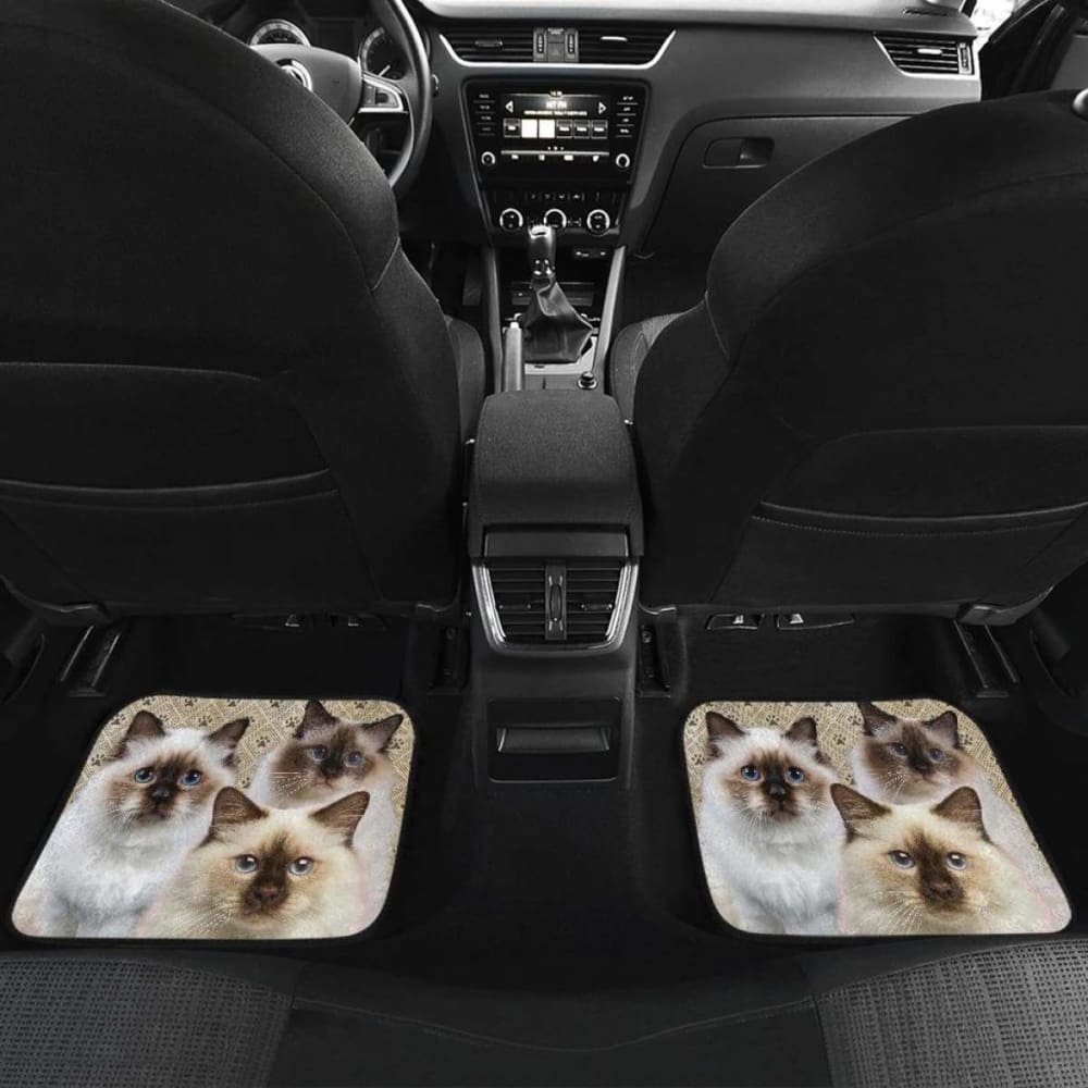 Premium Birman Cat Car Floor Mats - Non-Slip, Waterproof, Custom Fit for Birman Cat Lovers - Perfect for Road Trips, Daily Commutes & Pet-Friendly Vehicles