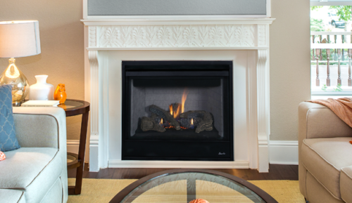 45 Inch Direct Vent Traditional Gas Fireplace - DRT2045 | Energy Efficient Heating for Living Rooms & Bedrooms | Modern Home Decor & Cozy Ambiance