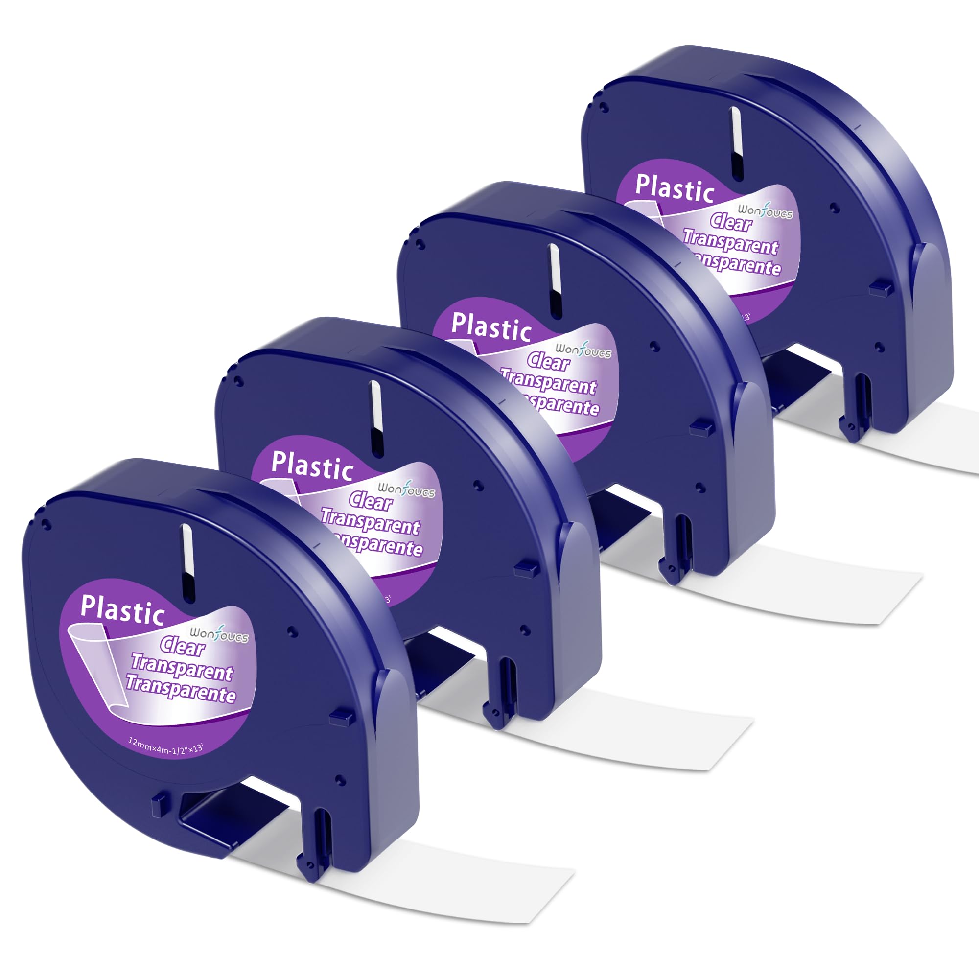 Dymo Label Maker Clear Tape Refills 1/2