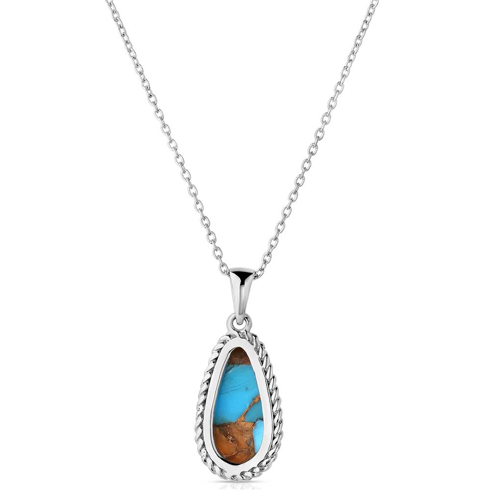 Mountain Glacier Treasures Necklace - Handmade Sterling Silver Pendant with Natural Gemstones for Women | Perfect for Outdoor Adventures, Weddings & Everyday Elegance