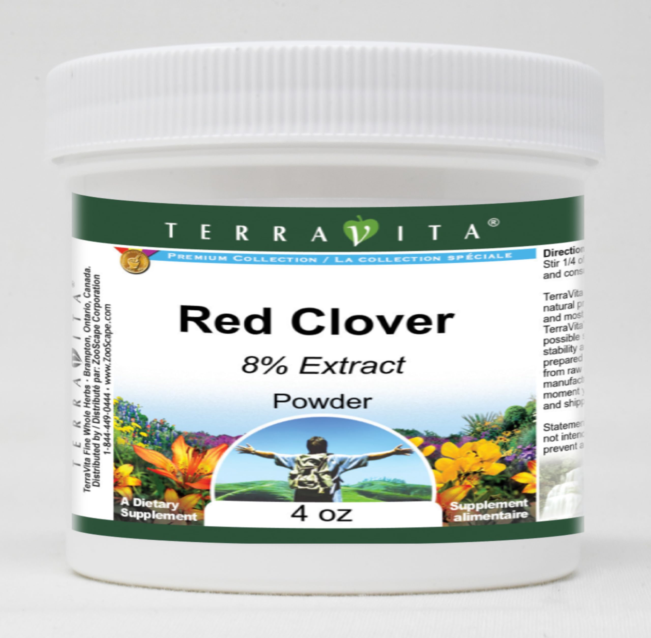 Organic Red Clover Powder 8% Isoflavones (4 oz) - Natural Herbal Supplement for Women's Health, Hormone Balance & Menopause Support - Perfect for Teas, Smoothies & Wellness Routines