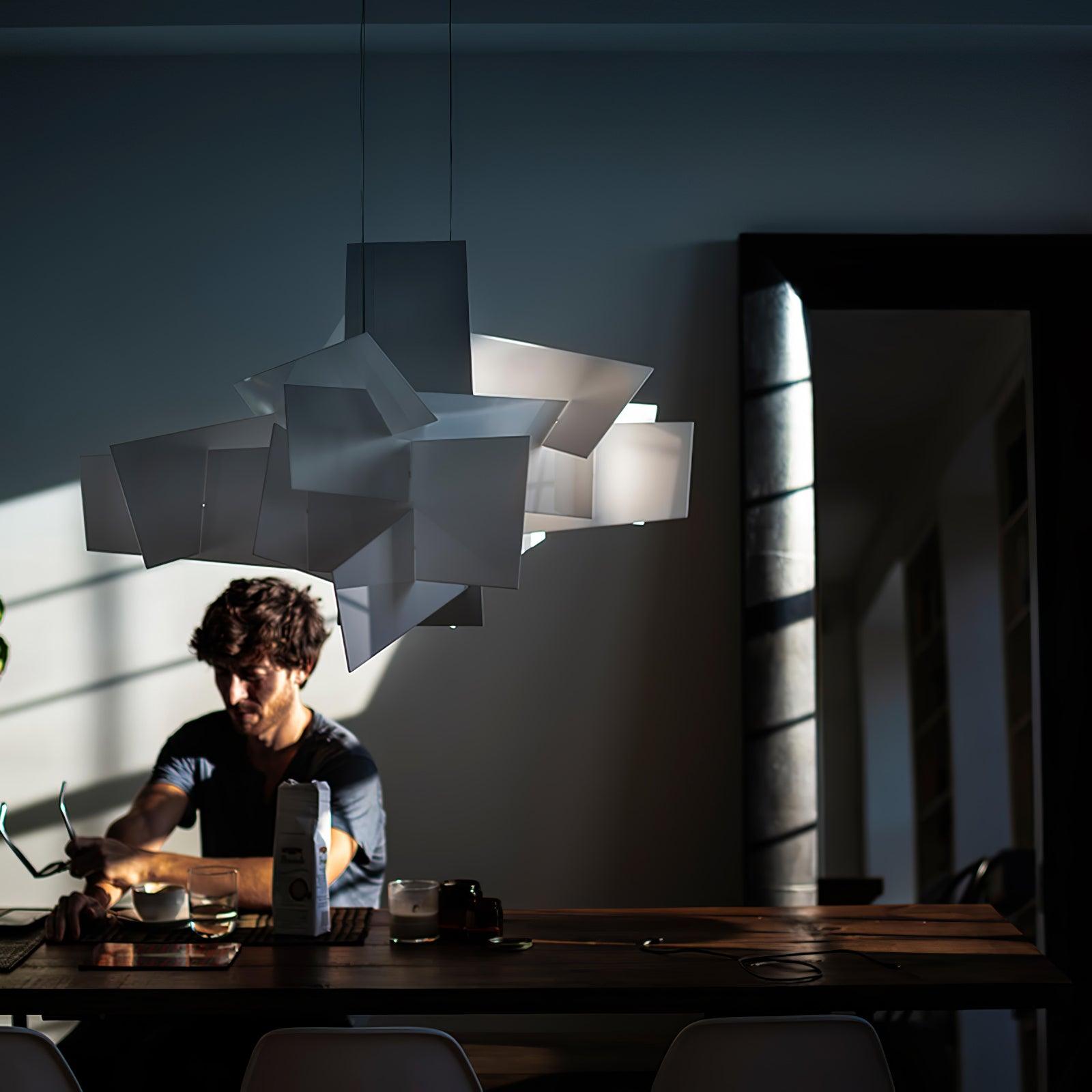 Modern Big Bang Pendant Light Fixture - Industrial Style Ceiling Lamp for Kitchen Island, Dining Room & Living Room Decor