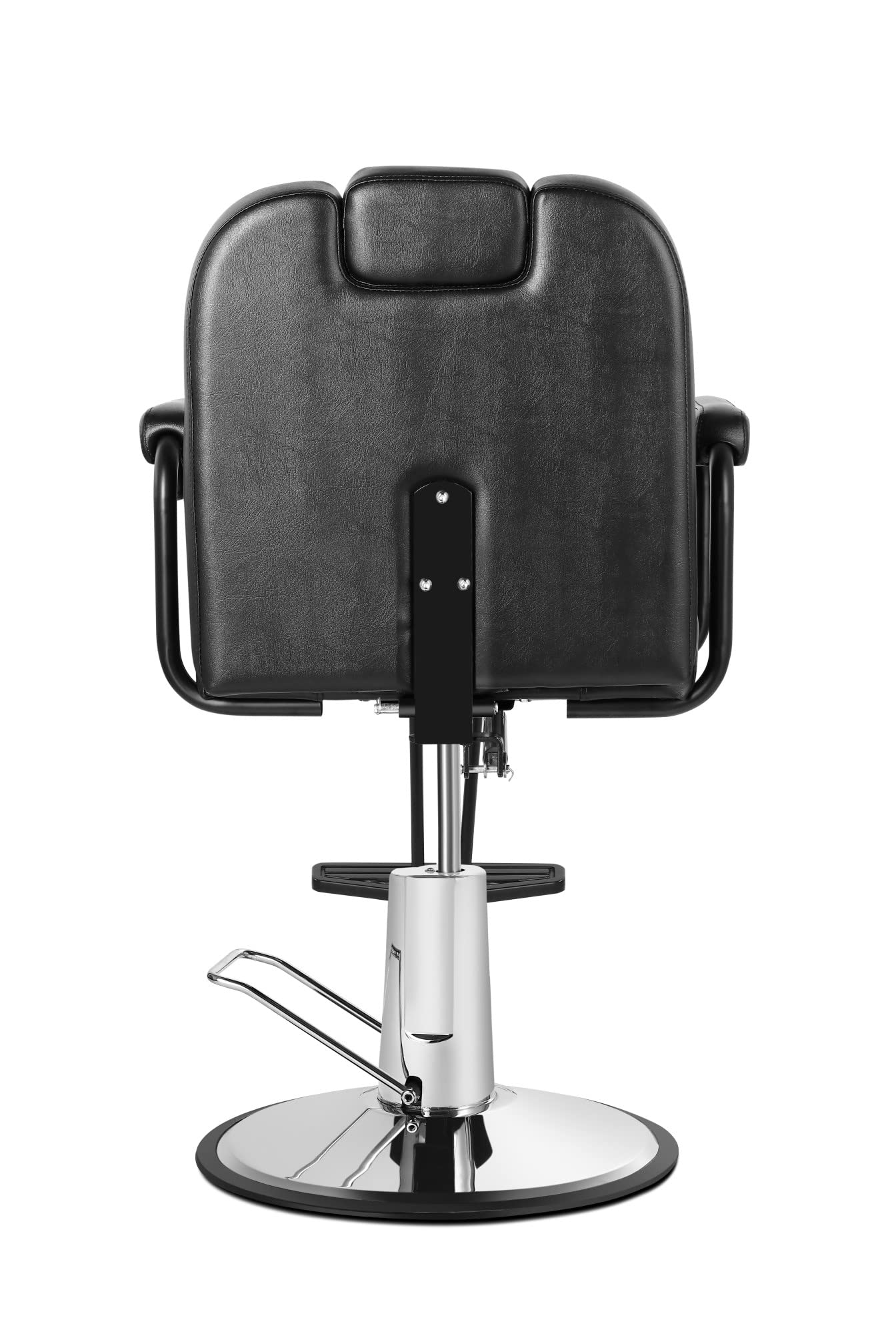 **Black Hydraulic Pump Styling Chair - 360° Swivel Barber Salon Chair with Reclining Function for Hair Styling, Spa & Beauty Parlors**    *Perfect for professional salons, barber shops, home grooming, and spa treatments.*
