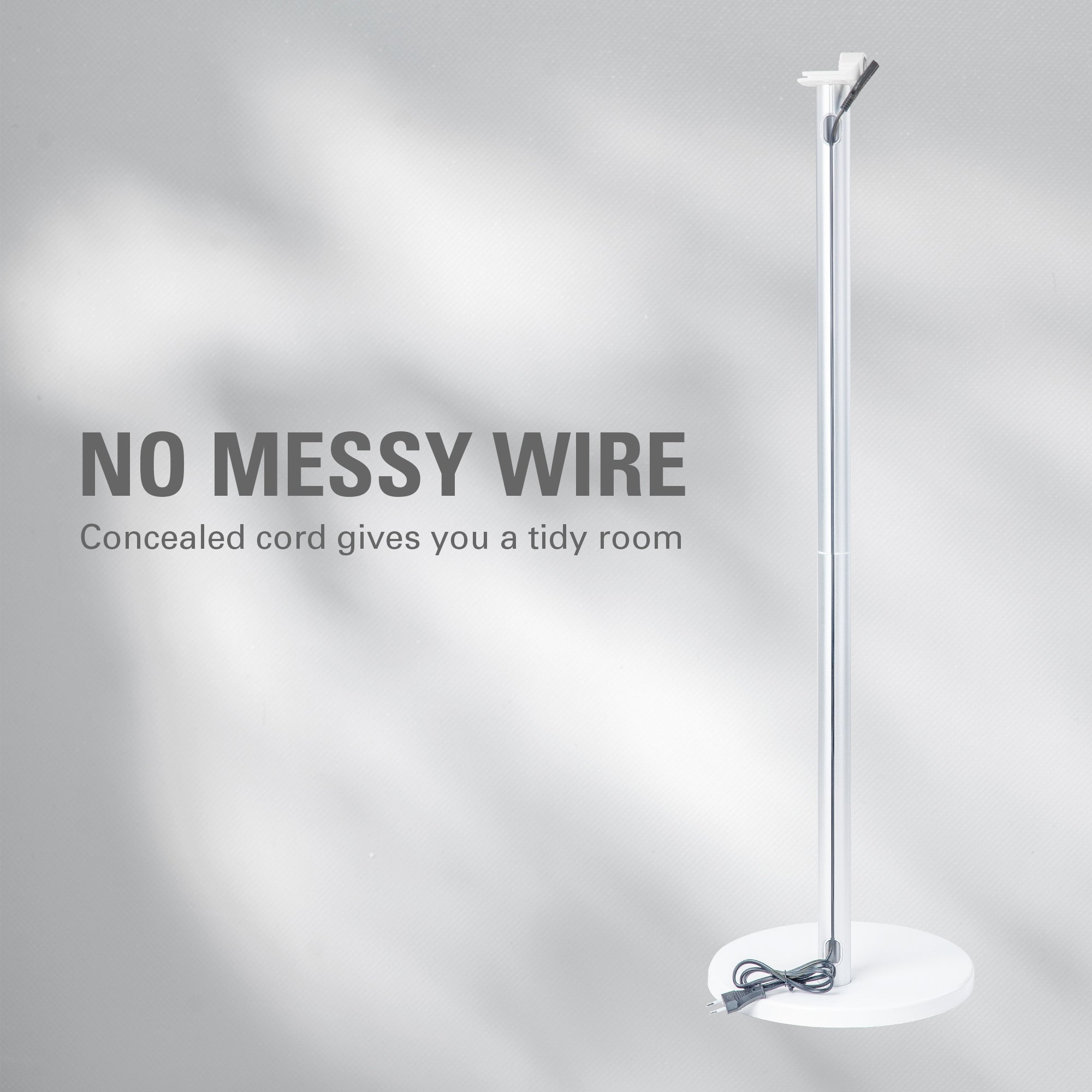24V Stick Vacuum Stand - White | Wall Mount Holder for Cordless Vacuums | Perfect for Closet, Garage & Home Organization