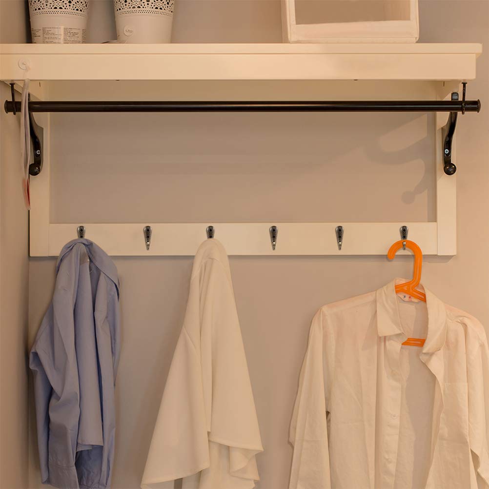 12-Pack Heavy Duty Wall Mounted Coat Hooks - Rustic Decorative Hangers for Coats, Towels & Clothing (C113) - Perfect for Entryway, Bedroom, Bathroom & Closet Organization
