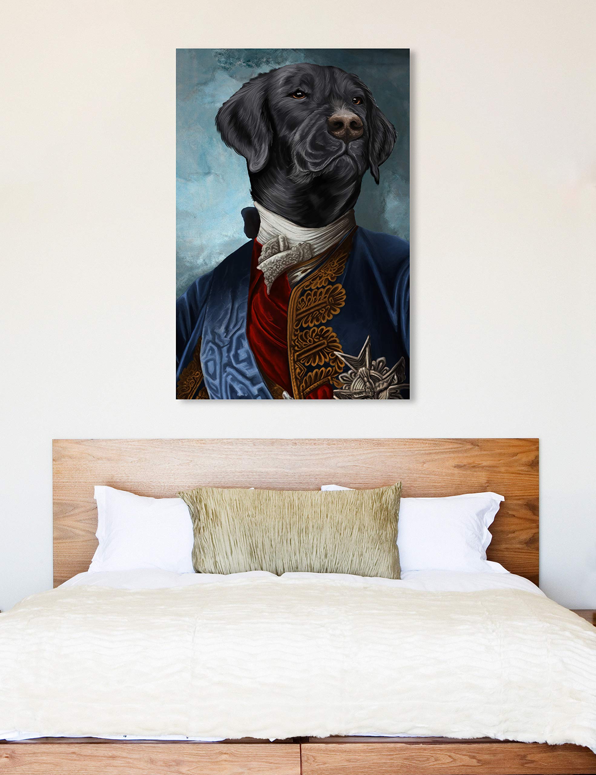 Gentleman Lab Wall Art Canvas Print - 16x24 Inches Blue & Black Animal Artwork by Oliver Gal Artist Co. - Perfect for Living Room, Bedroom & Office Décor