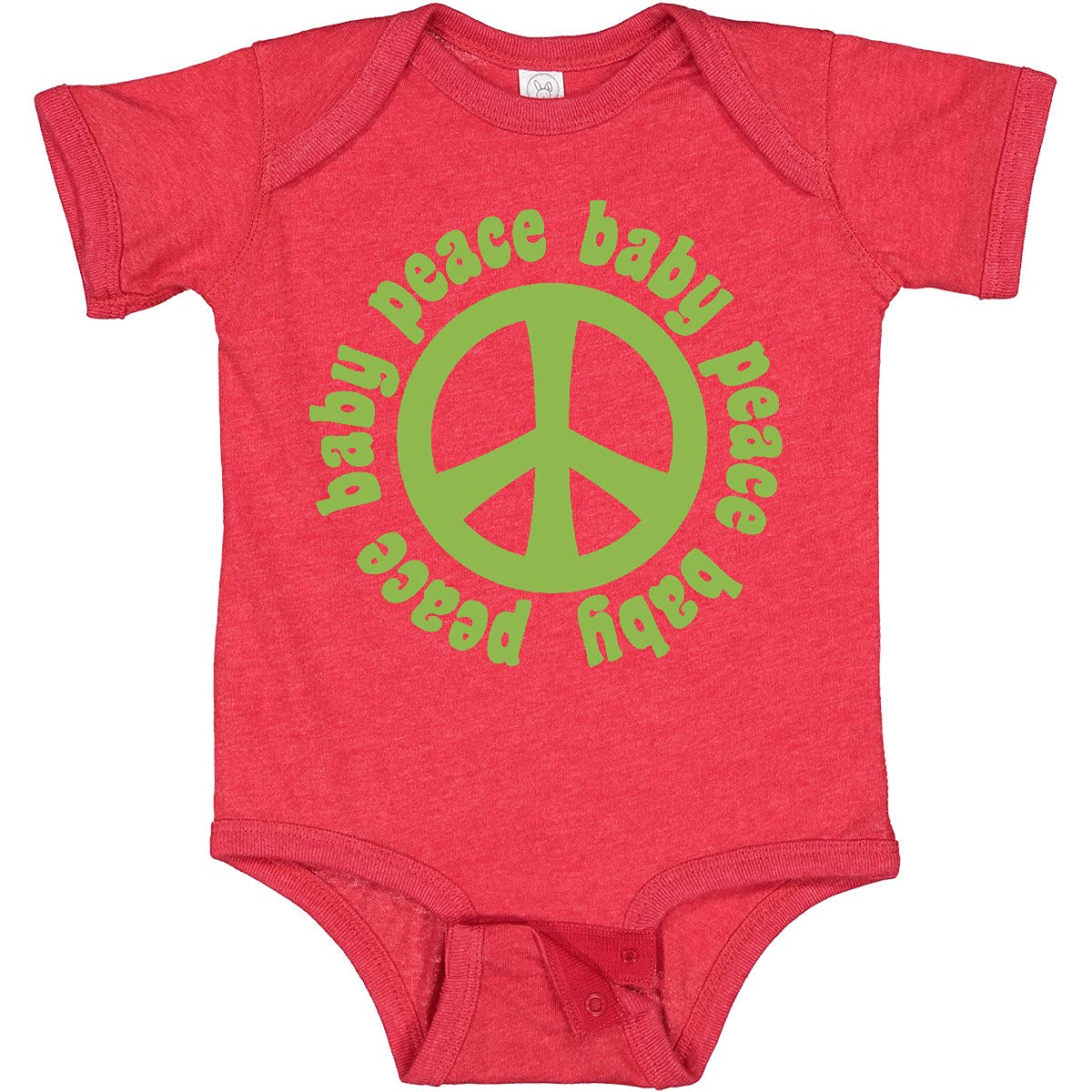 Inktastic Peace Baby Bodysuit - Soft Organic Cotton Onesie for Infants & Toddlers - Perfect for Everyday Wear, Playdates & Family Outings