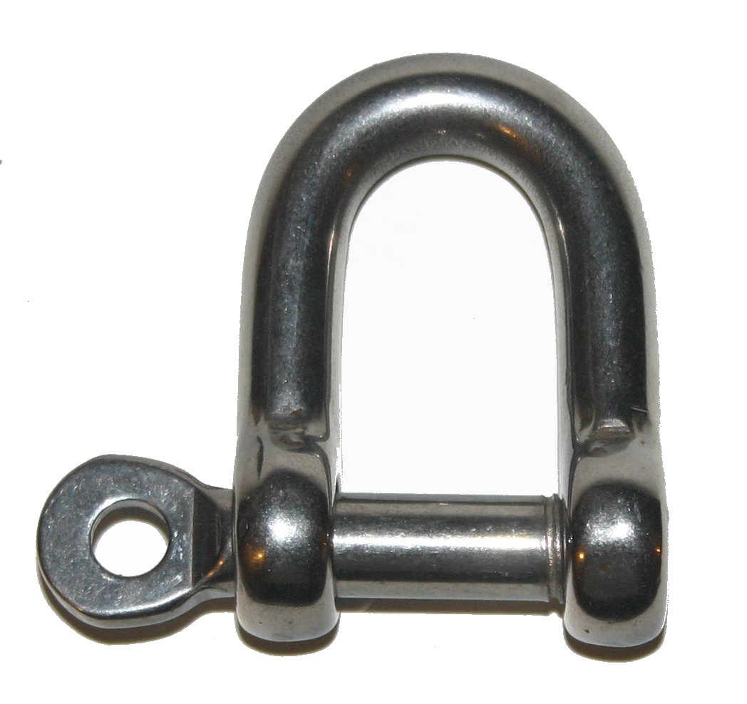 17-4 PH Stainless Steel Straight Shackle - High Resistance for Marine & Rigging