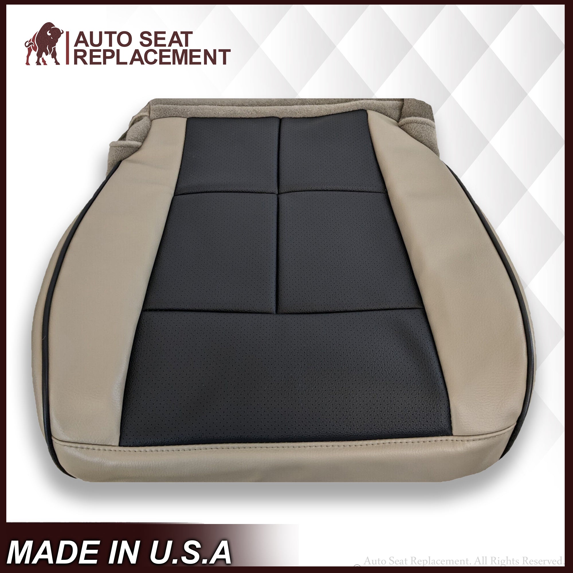 2010-2013 Lincoln Navigator Seat Covers - Premium Black/Tan Leather or Vinyl Protection for Car Interior - Perfect for Road Trips & Family Adventures