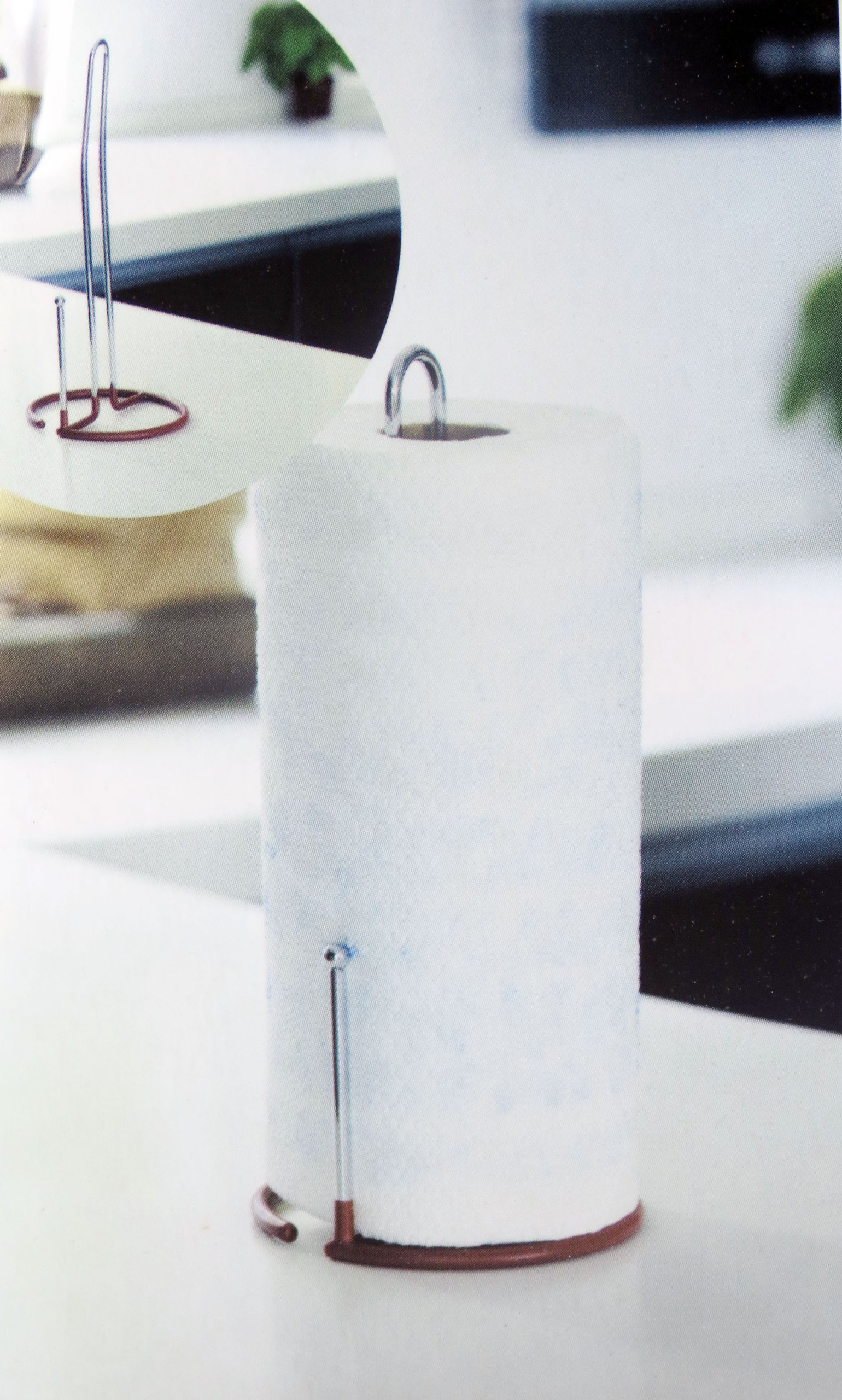 Stainless Steel Paper Towel Holder - Wall Mount or Countertop, Rustproof & Durable for Kitchen, Bathroom, Office - Perfect for Easy Access to Paper Towels & Napkins
