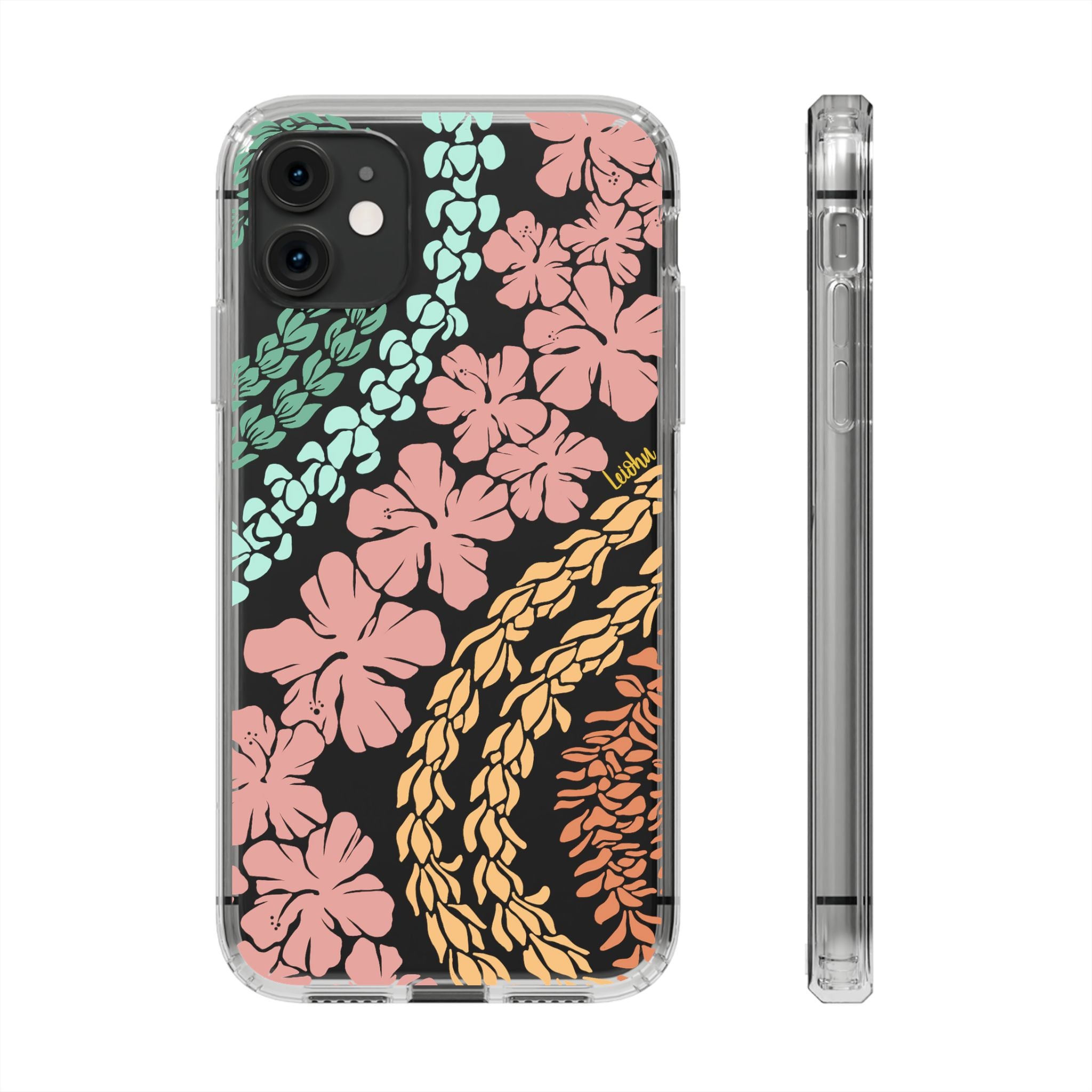 Groovy Lei Clear Phone Case - Slim Protective Cover for iPhone & Samsung - Perfect for Everyday Use, Travel & Outdoor Activities