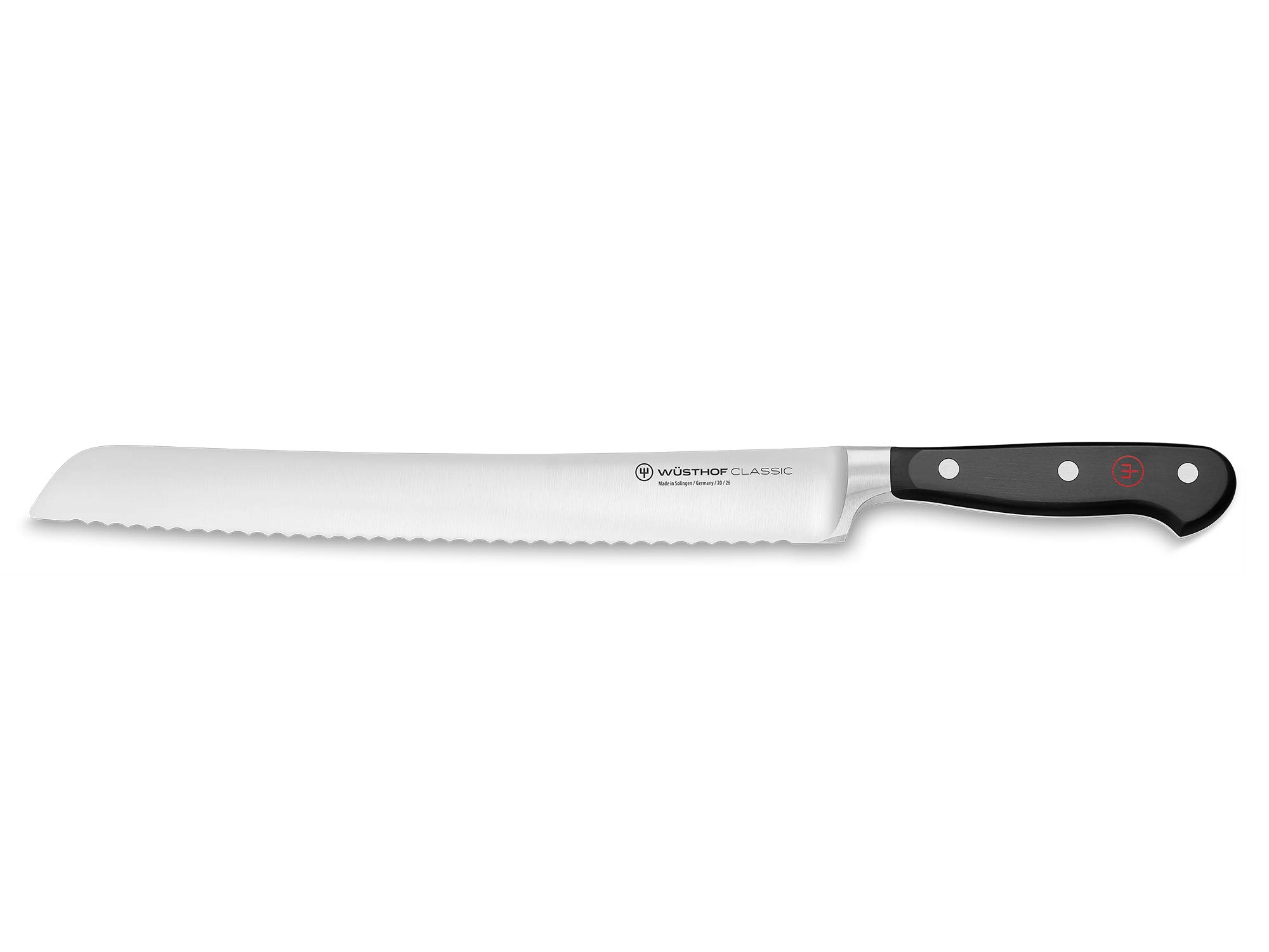 WÜSTHOF Classic Bread Knife - 10-Inch High Carbon Stainless Steel Blade for Effortless Slicing - Perfect for Artisan Bread, Baguettes, and Crusty Loaves - Ideal for Home Bakers and Professional Kitchens