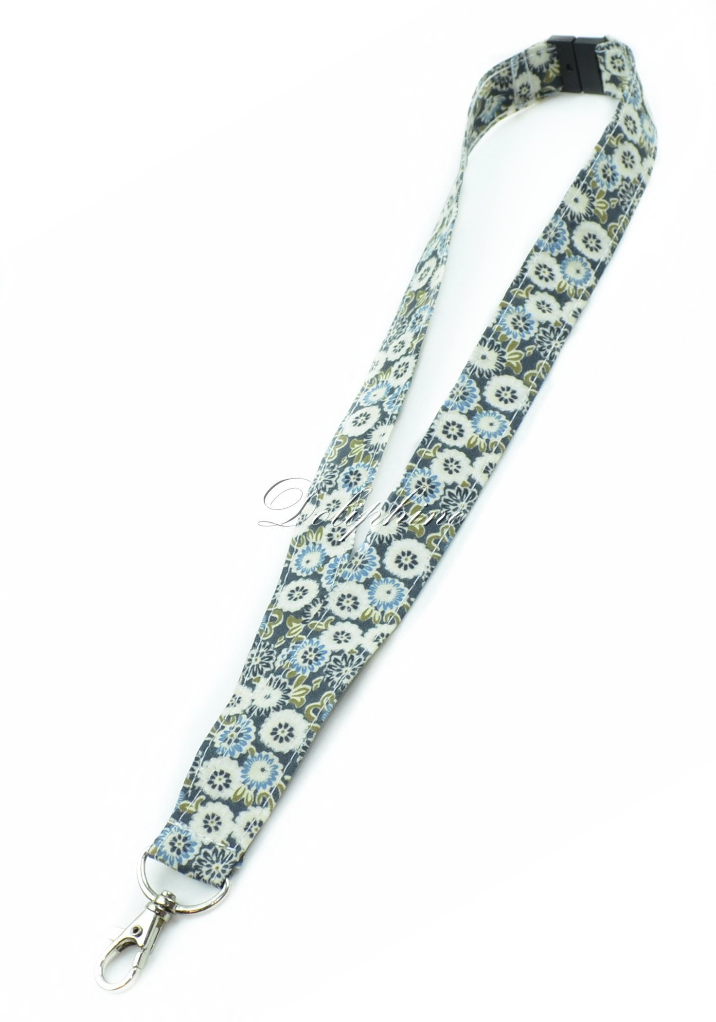 Floral Breakaway Lanyard with ID Badge Holder - Adjustable Keychain for Phone, Keys & USB Drive - Perfect for Office, School, Events & Work Safety