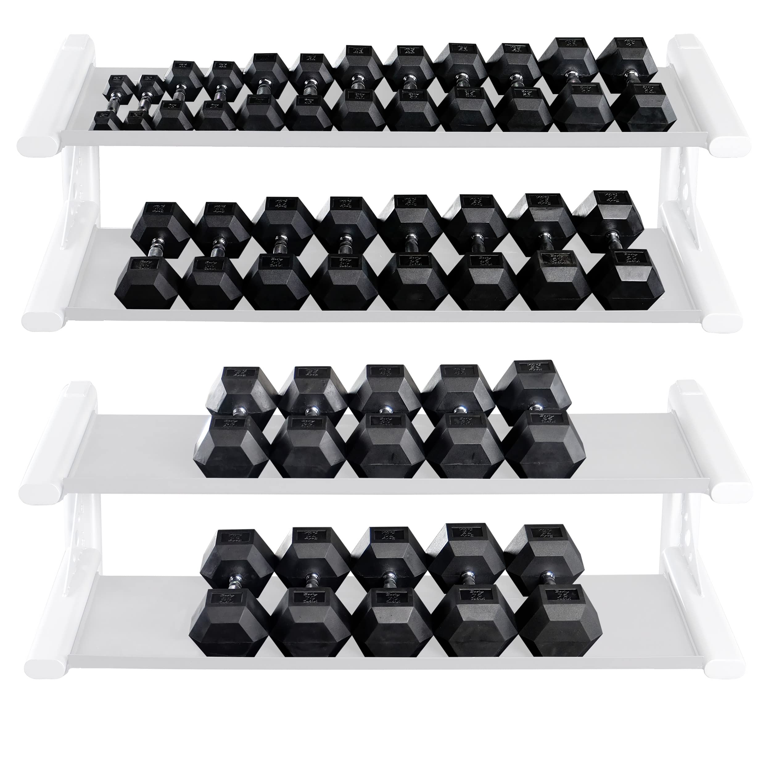 Body-Solid Rubber Coated Hex Dumbbells - Premium Hand Weights for Men & Women - Strength Training & Bodybuilding Equipment for Home Gym - Perfect for Weight Lifting, CrossFit & Fitness Workouts