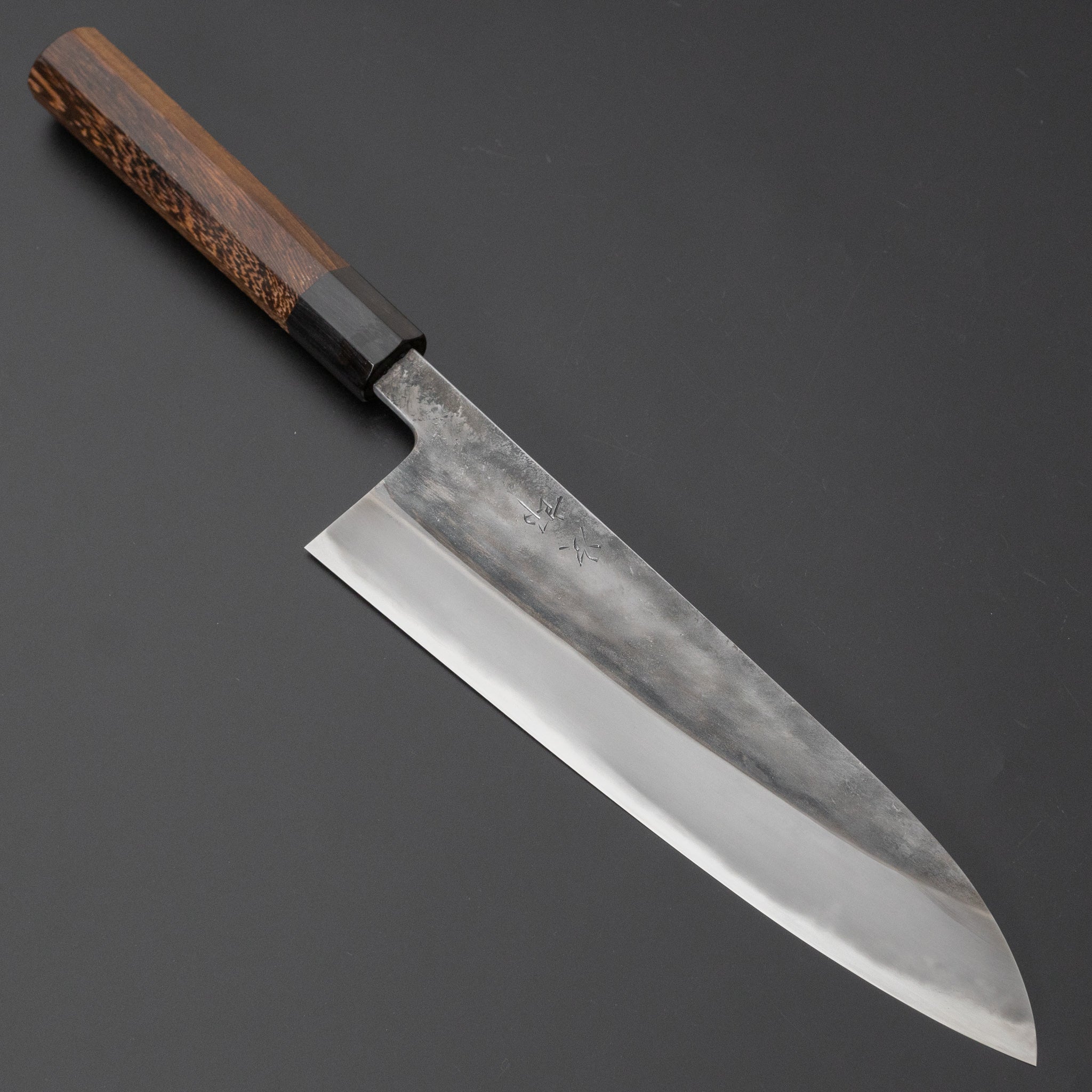 Premium Jiro Tsuchime Wa Gyuto 225mm Japanese Chef Knife with Taihei Tagayasan Handle - Perfect for Sushi, Meat Cutting & Professional Kitchen Use (#464)