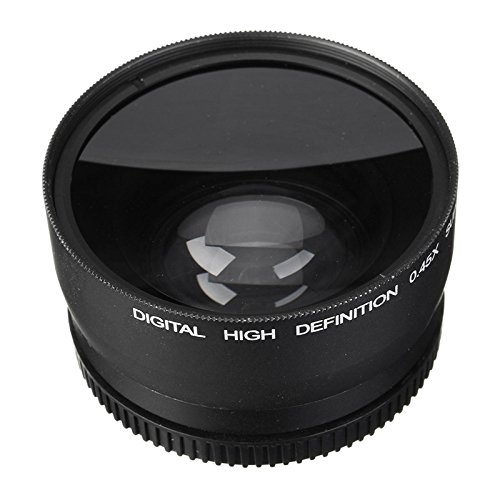 MASUNN 58mm 0.45X Wide Angle & Macro Lens for Canon EOS 350D 400D 450D 500D 1000D 550D 600D 1100D DSLR Cameras - Perfect for Travel Photography, Close-up Shots & Vlogging