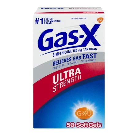 Gas-X Ultra Strength Softgels for Fast Gas Relief - 6 Count Pack - Helps with Bloating, Discomfort & Digestive Support - Ideal for After Meals, Travel & Occasional Indigestion
