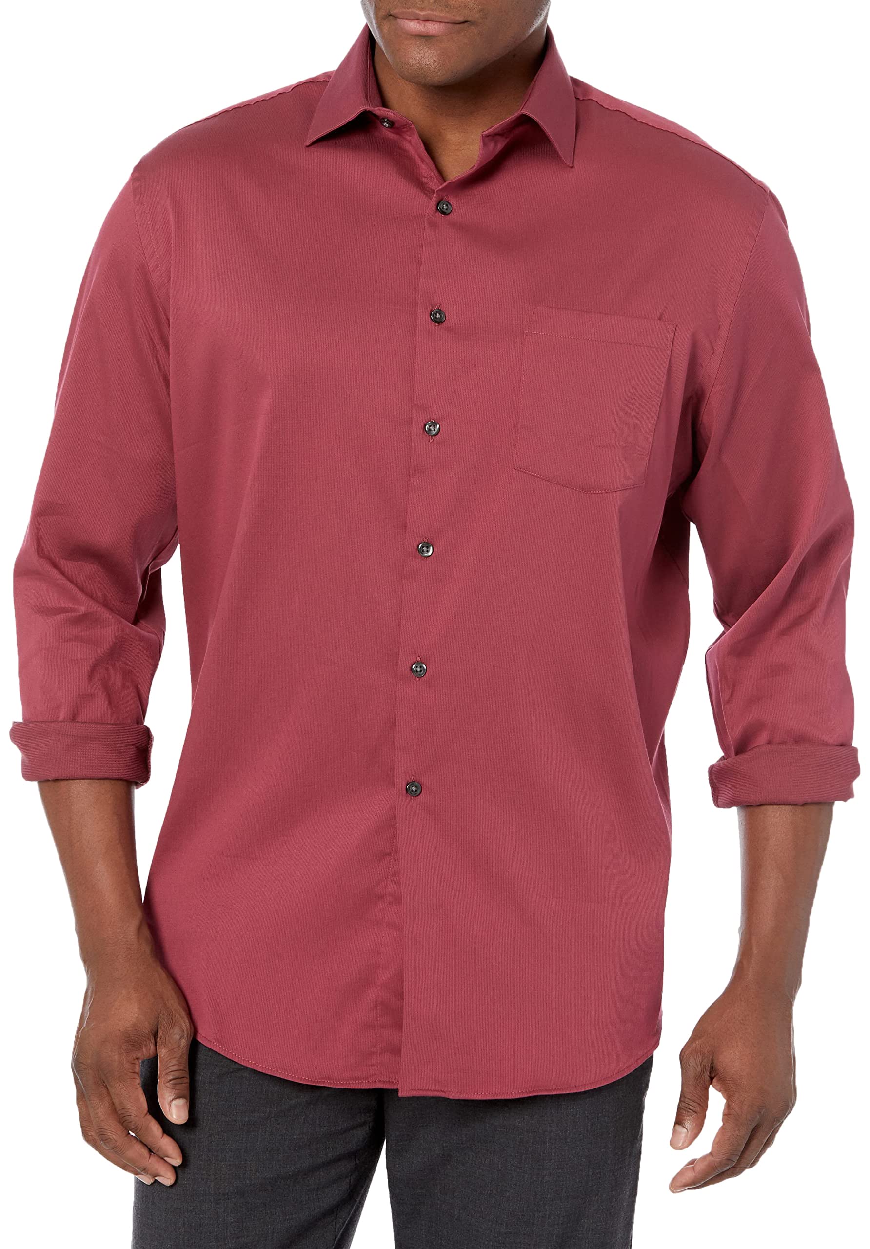 Van Heusen Men's Tall Fit Dress Shirt - Stain Resistant, Stretch Comfort for Big & Tall - Perfect for Office Wear & Business Meetings