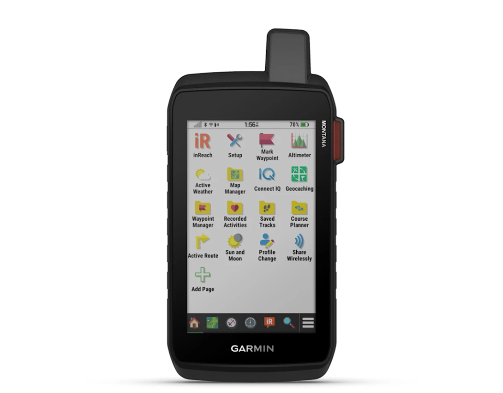 Garmin Montana® 710i GPS Handheld Navigator - Rugged Outdoor Hiking, Camping & Hunting GPS Device with Preloaded Topo Maps & Satellite Communication