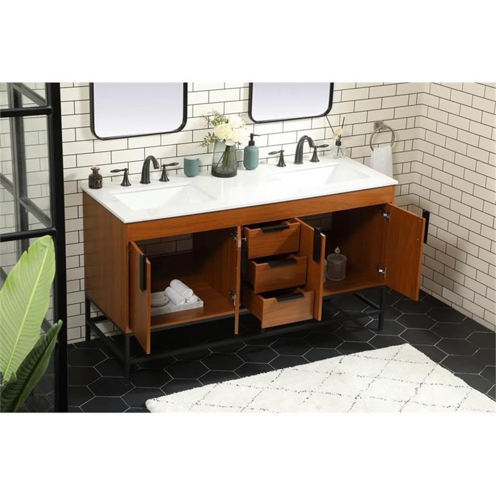 18 Inch White Modern Bathroom Vanity Cabinet - Elegant Under Sink Storage Organizer for Bathroom Fixtures | Perfect for Small Space Bathroom Decor & Organization