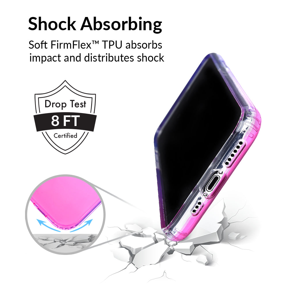 Violet Ombre iPhone Case - Trendy Gradient Color Protective Cover for iPhone 11, 12, 13, 14 - Perfect for Everyday Use, Travel & Fashion Accessories