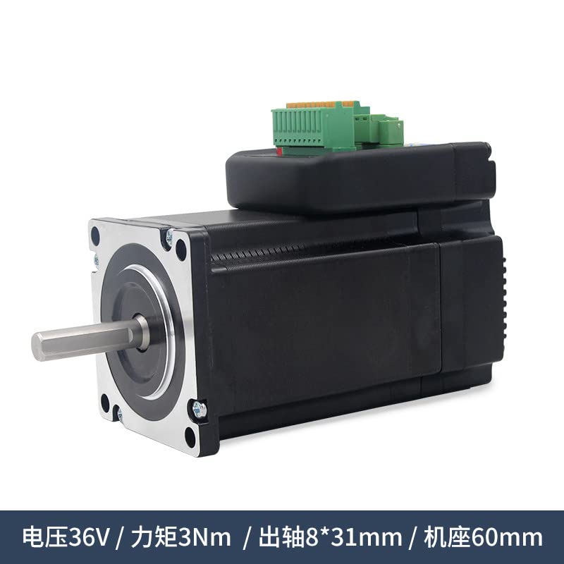 JMC iHSS60-36-30-31 Closed Loop Stepper Motor with Driver - 3Nm Torque, 24V/36V DC, Integrated Control - Perfect for CNC Machines, 3D Printers & Industrial Automation