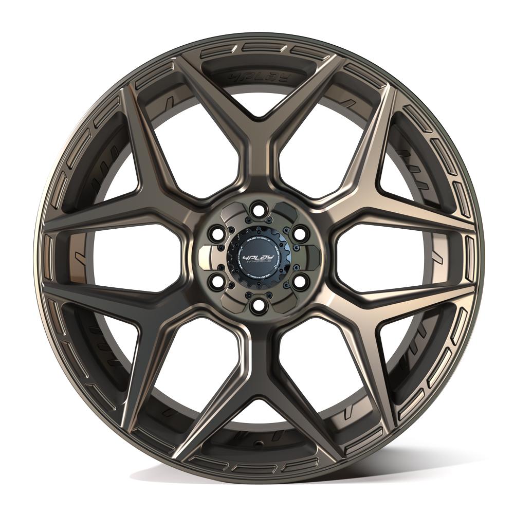 4Play Gen3 4P06 Bronze 22x10.0 18-Inch 6x139.7/6x135mm 106.1mm Offset Wheels - Perfect for Off-Road Trucks, SUVs & Jeeps