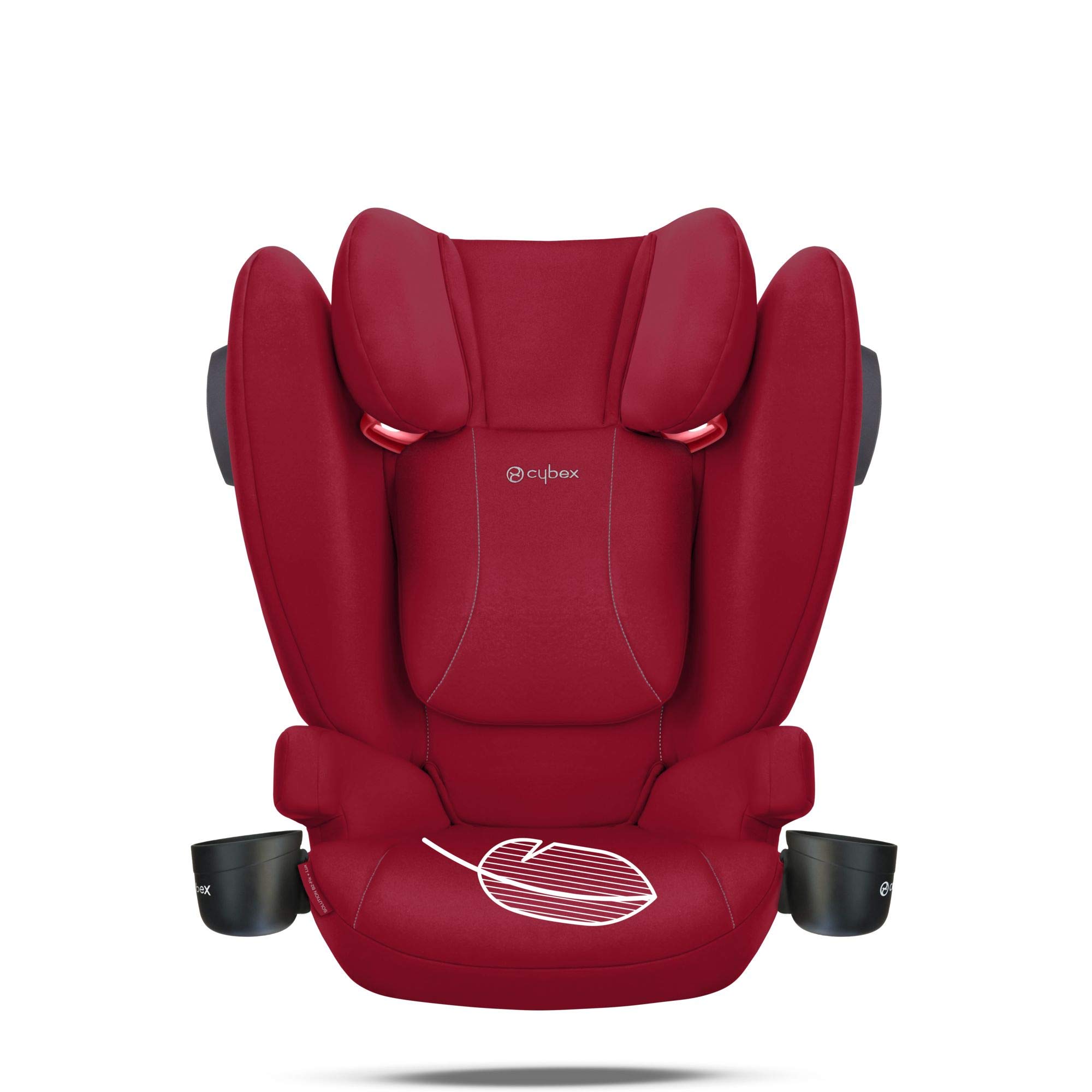 CYBEX Solution B2 Fix+ Lux High Back Booster Car Seat - Lightweight & Safe with LATCH Installation, Linear Side Impact Protection, 12-Position Adjustable Headrest - Dynamic Red | Perfect for Travel & Everyday Use