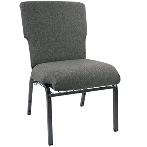 Charcoal Gray Fabric/Silver Vein Frame