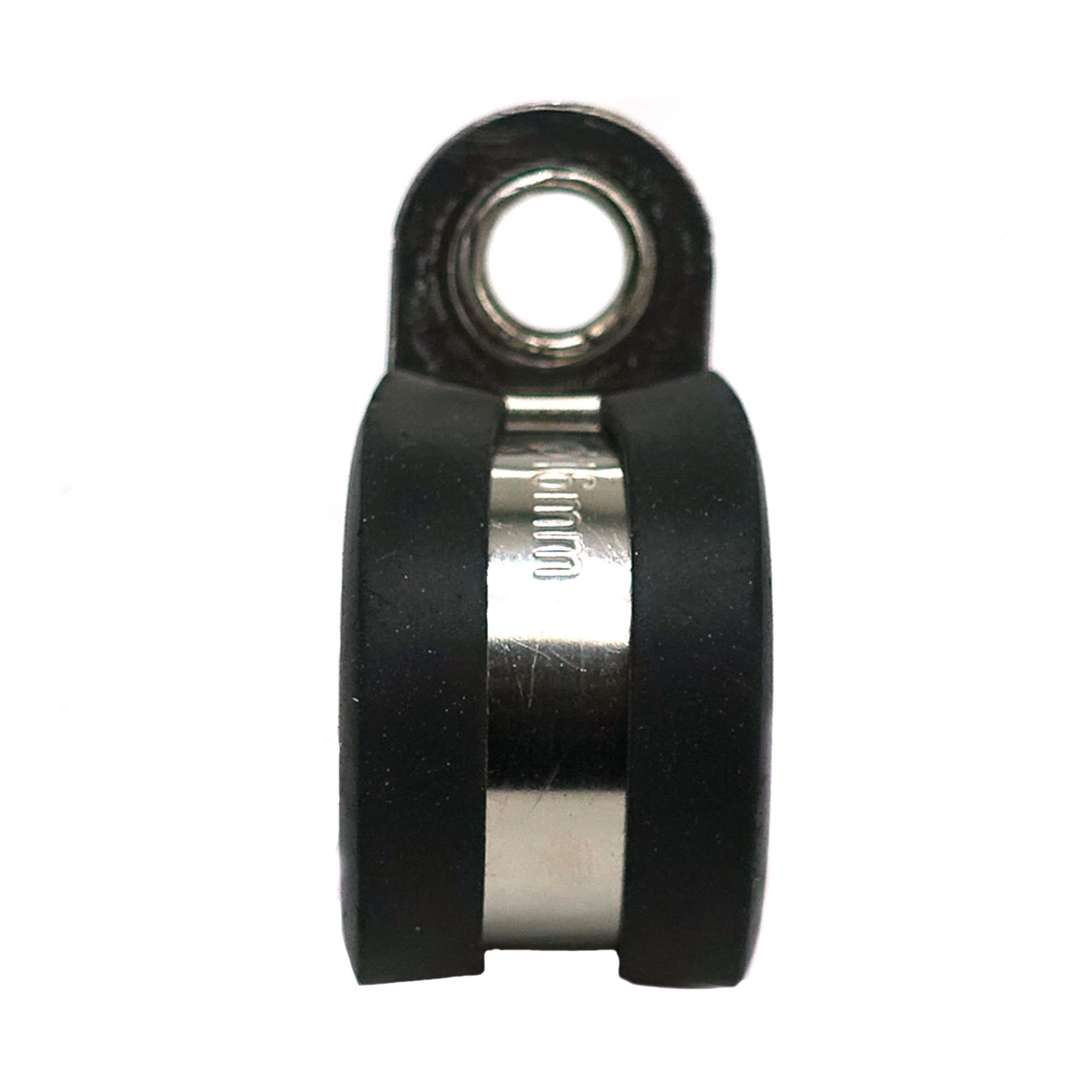 SANTIE 304 Stainless Steel Cable Clamps with Rubber Cushion - 5-Pack for Vibration Damping