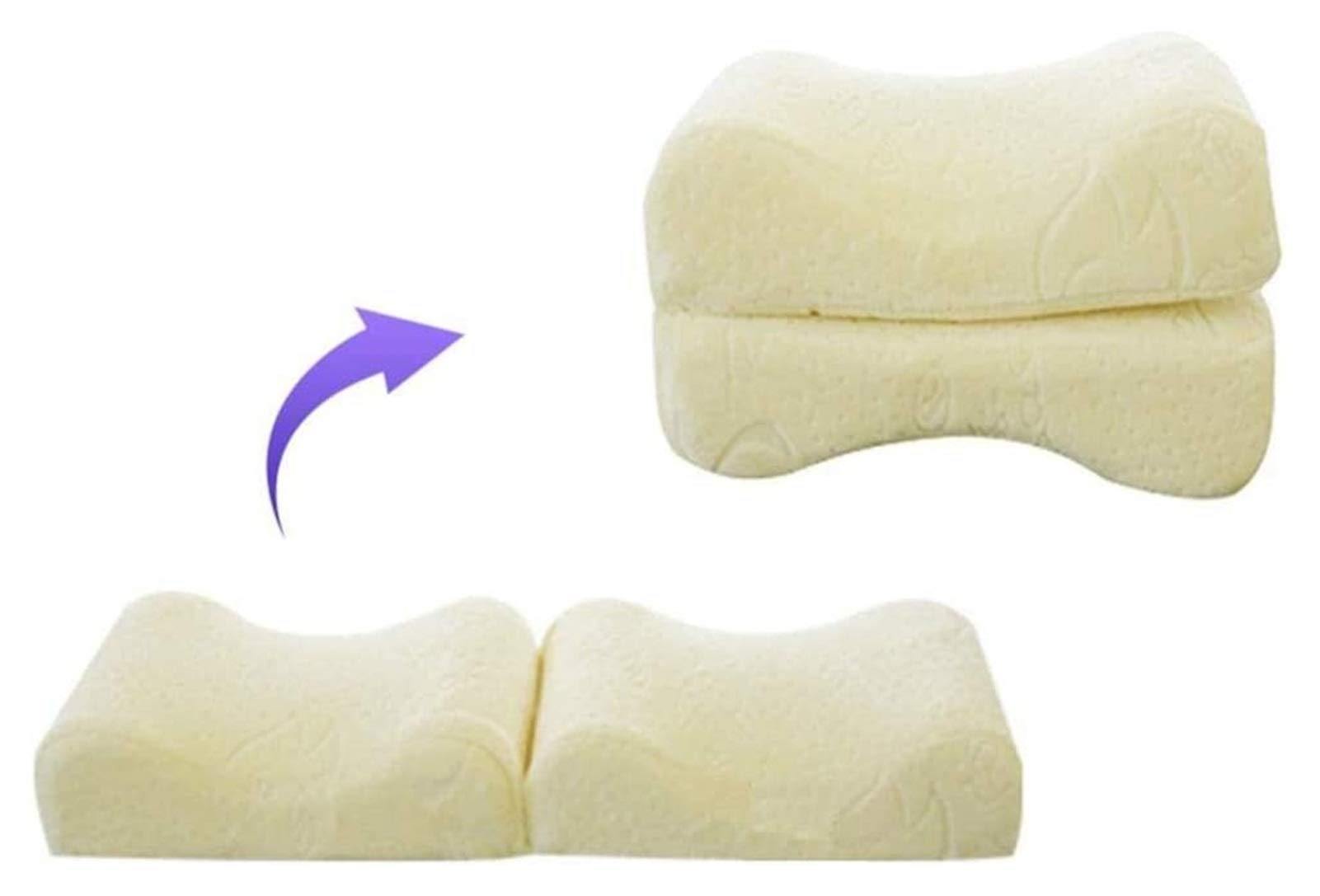 Orthopedic Wedge Leg Pillow for Sciatica & Back Pain Relief - Knee Support Pillow with Breathable Cover for Pregnancy, Leg Pain & Improved Blood Circulation - Perfect for Sleeping, Post-Surgery Recovery & Office Comfort