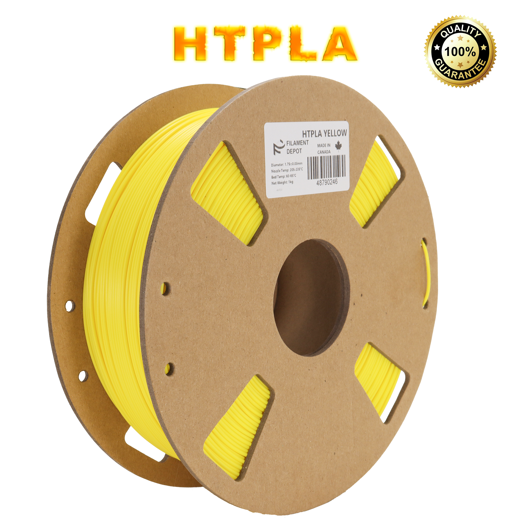 Filaments Depot HTPLA Tough 1.75mm 1kg 3D Printer Filament - High Strength, Durable PLA for 3D Printing, Perfect for Prototyping, DIY Projects, and Functional Parts
