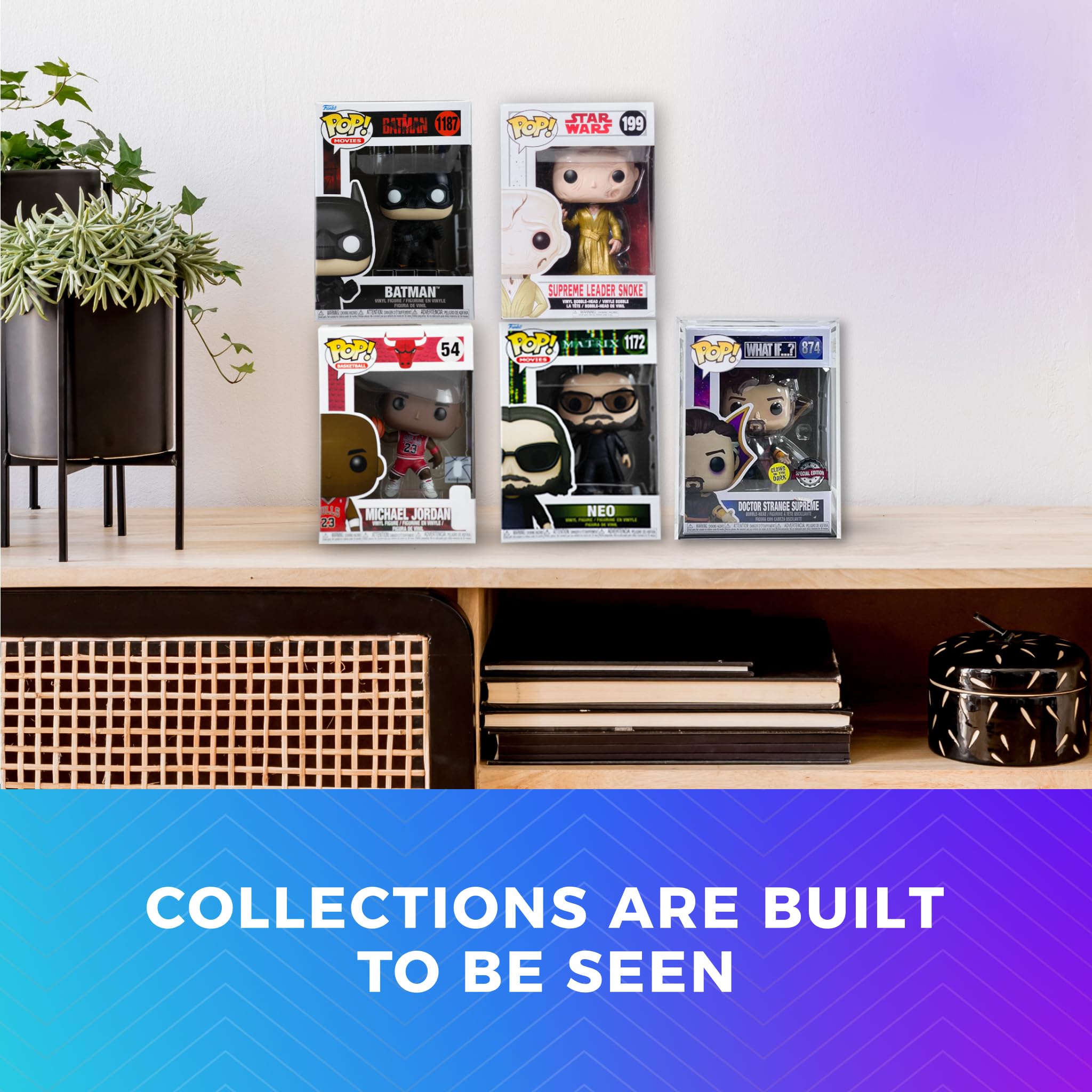 20 Pack Crystal Clear Hard Plastic Funko Pop Protector Cases - Stackable Display Box for Collectibles - Made in USA - Perfect for Gift Wrapping, Party Favors & Collection Showcase