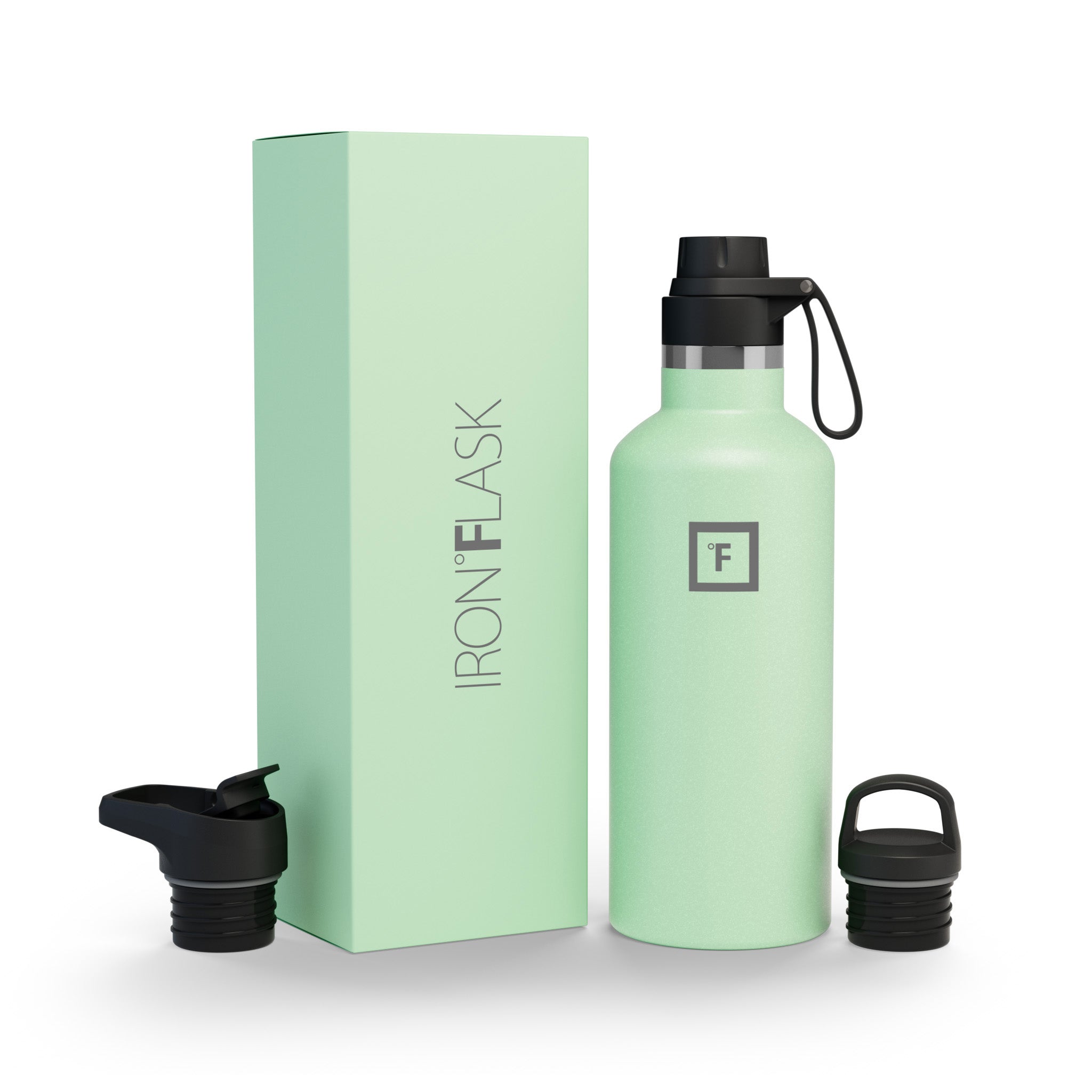 32 Oz Narrow Mouth Water Bottle with Spout Lid - Leak Proof Stainless Steel Insulated Water Bottle for Hiking, Gym & Outdoor Activities